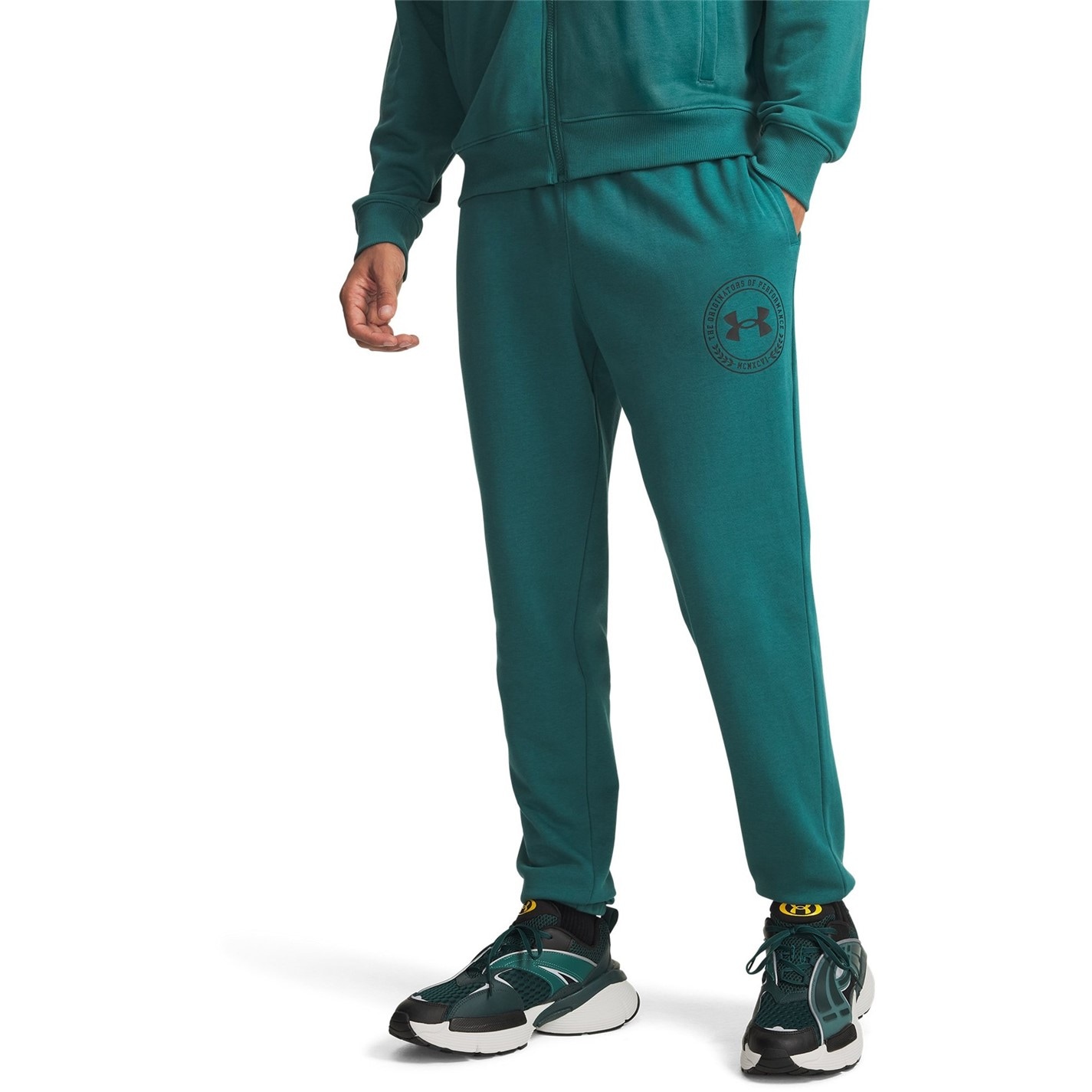 Tepláky Under Armour Green 1019112 Men's Closed Hem Fleece Joggers - 1