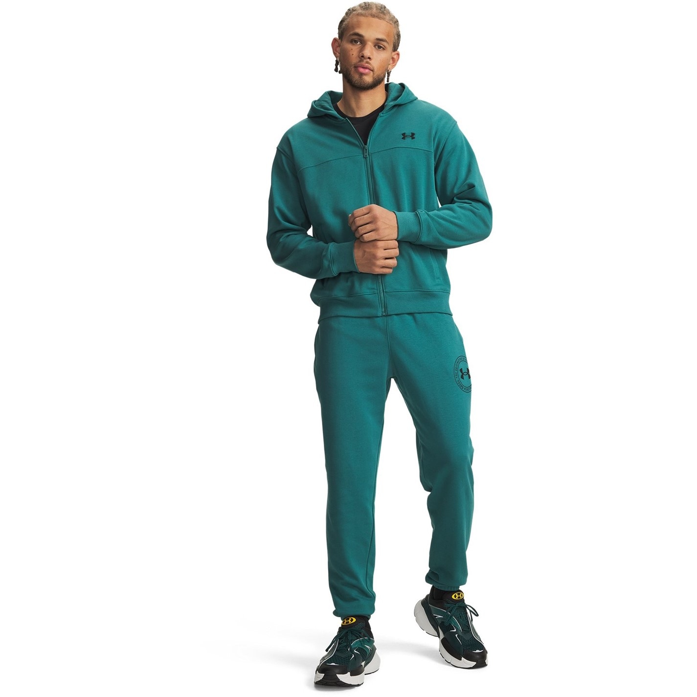 Tepláky Under Armour Green 1019112 Men's Closed Hem Fleece Joggers - 3