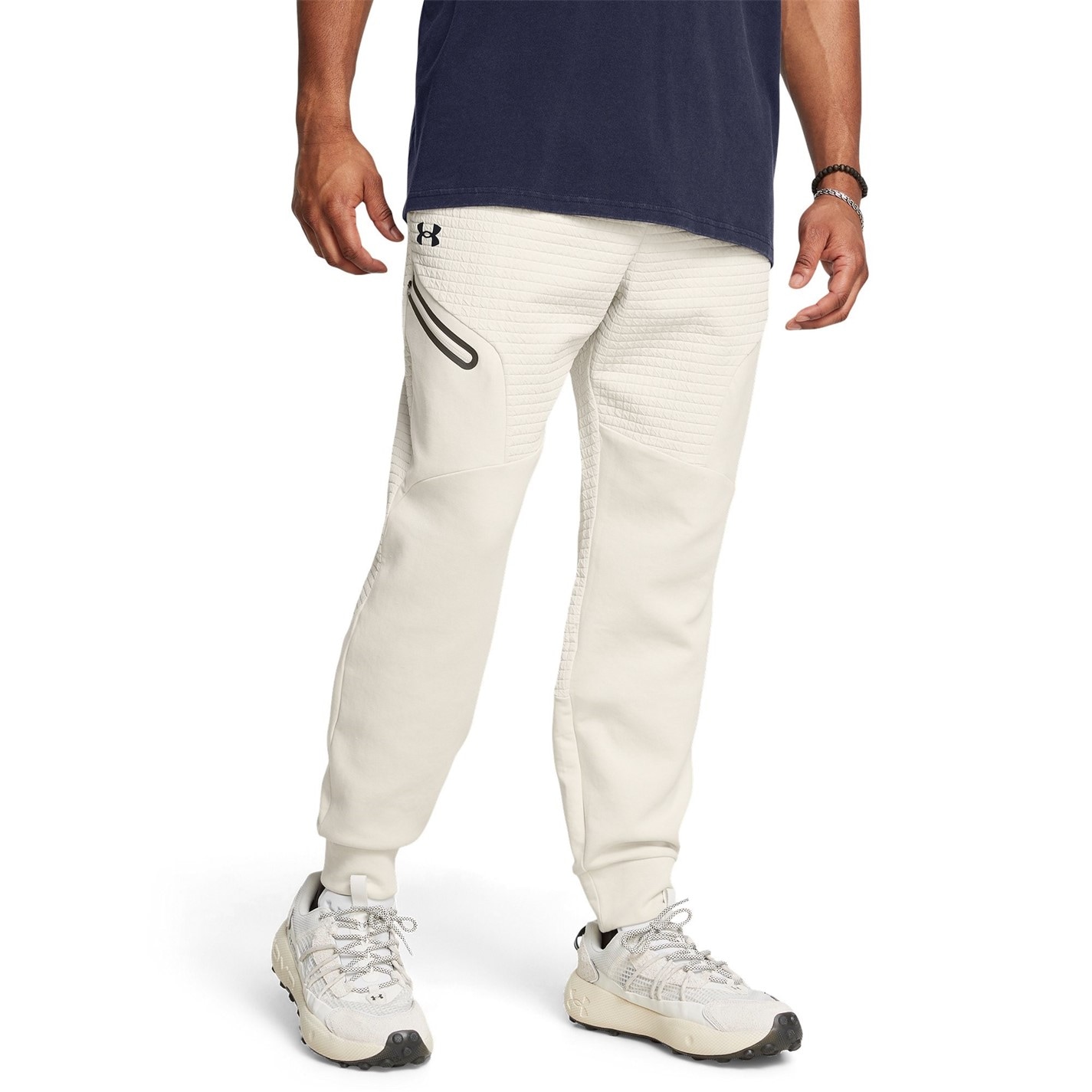 Tepláky Under Armour White 5925319 Men's Unstoppable Closed Hem Fleece Joggers - 3