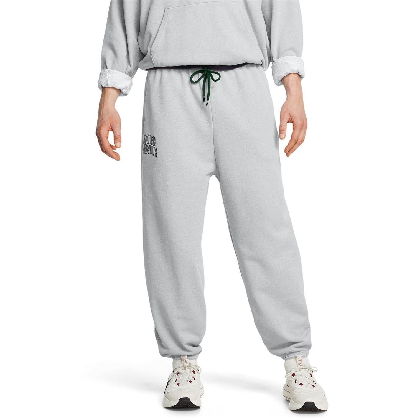 Tepláky Under Armour Grey 990556 Men's Closed Hem Fleece Terry Joggers - 3
