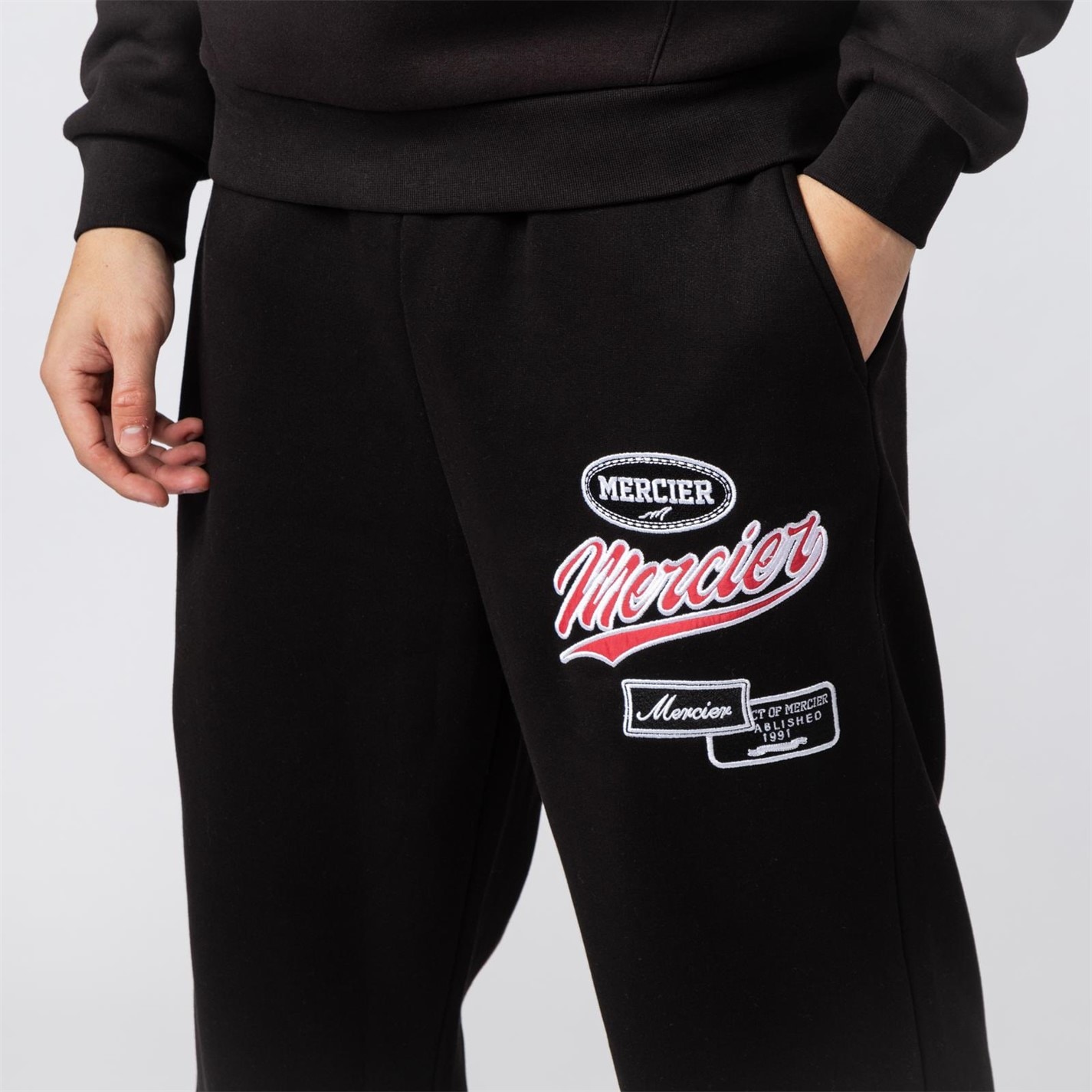 Tepláky Mercier Black 4979436 Teams Black Joggers - 4