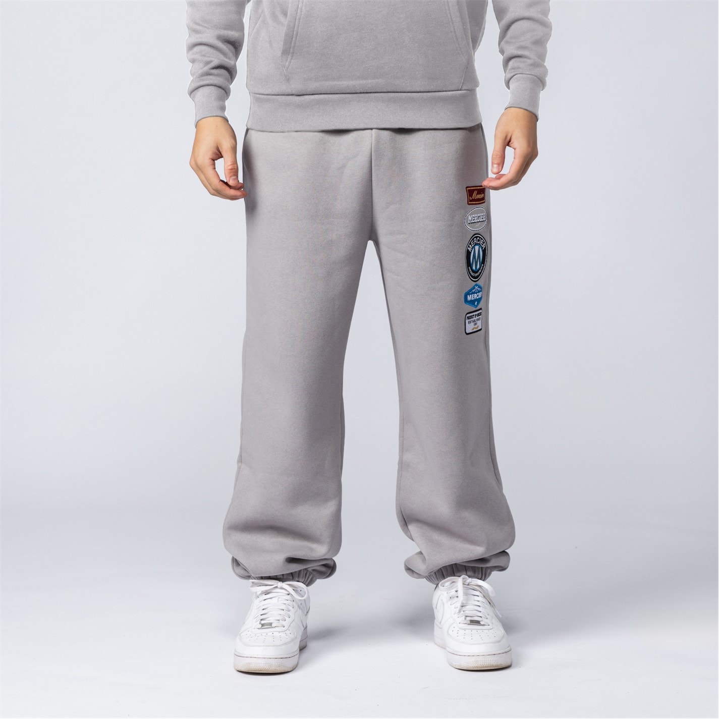 Tepláky Mercier Grey 4118469 Grey Hybrid Badge Joggers - 2