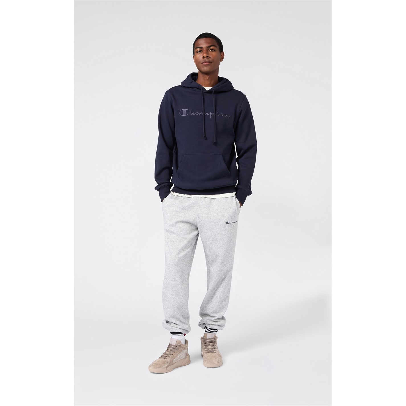 Tepláky Champion Grey 4348913 Icons Elastic Cuff Fleece Pants - 5