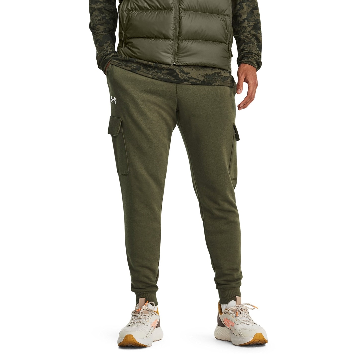 Tepláky Under Armour Marine OD Green 3766195 UA Rival Fleece Joggers Men's - 2