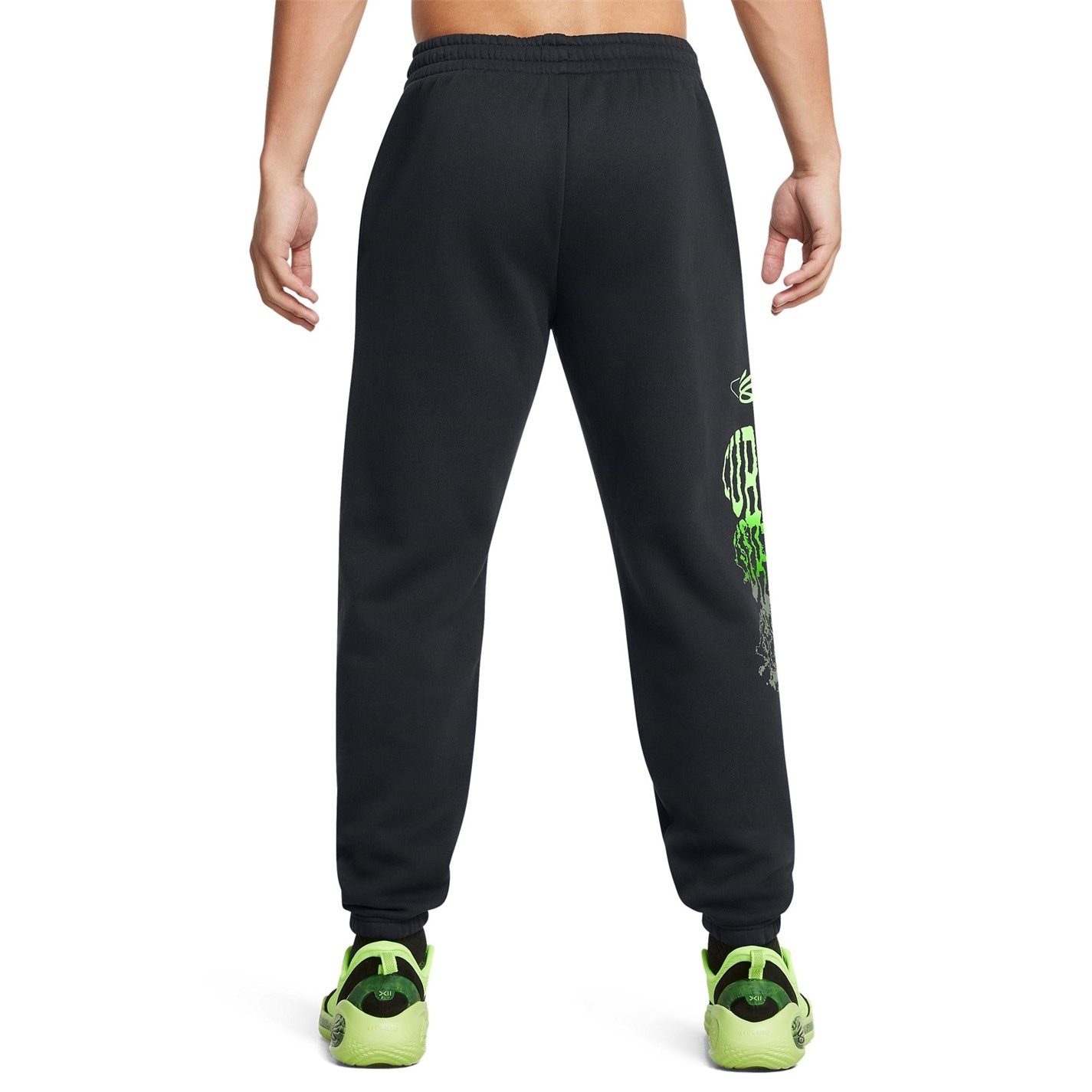 Tepláky Under Armour Black 8738200 Curry Splash Graphic Joggers Mens - 3
