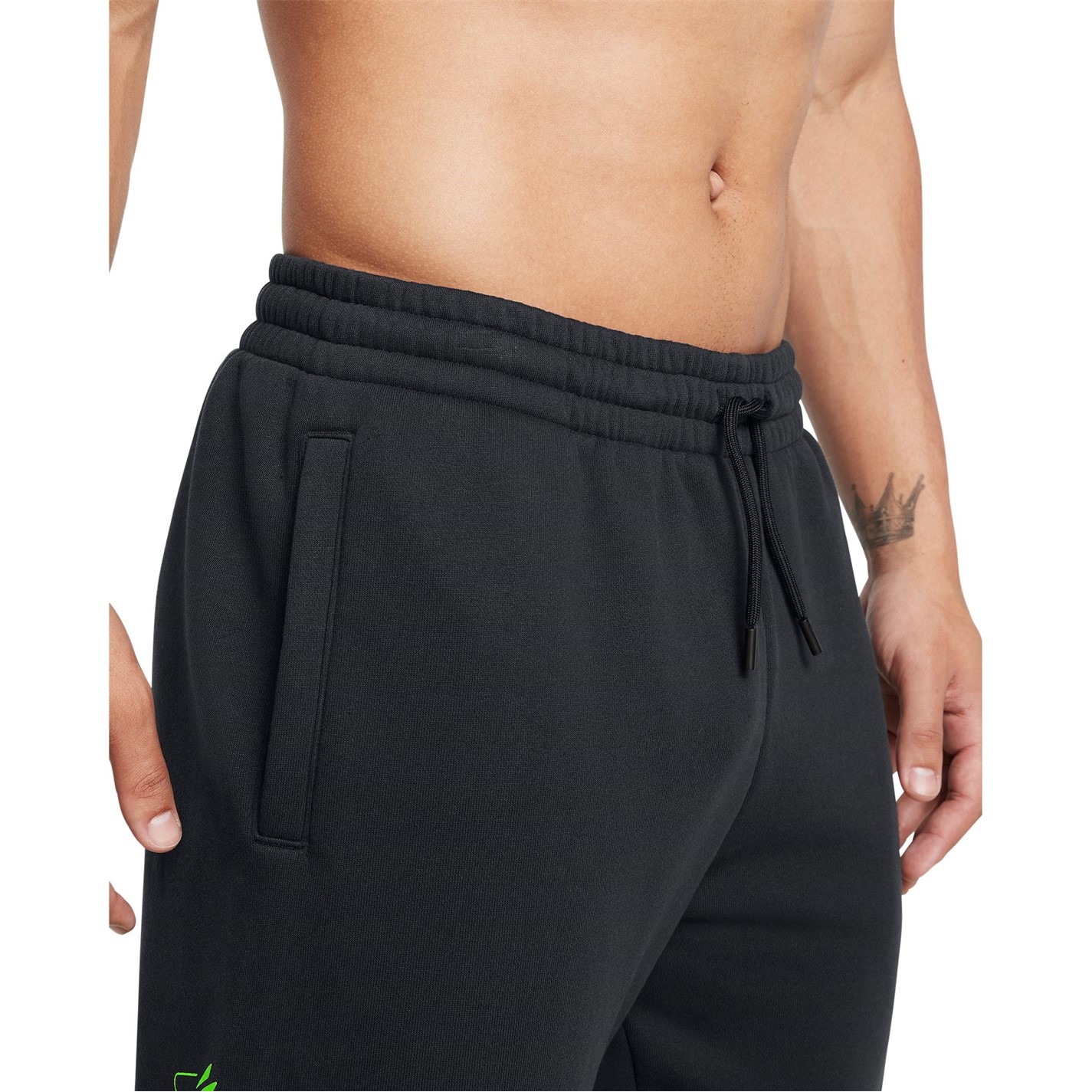 Tepláky Under Armour Black 8738200 Curry Splash Graphic Joggers Mens - 5