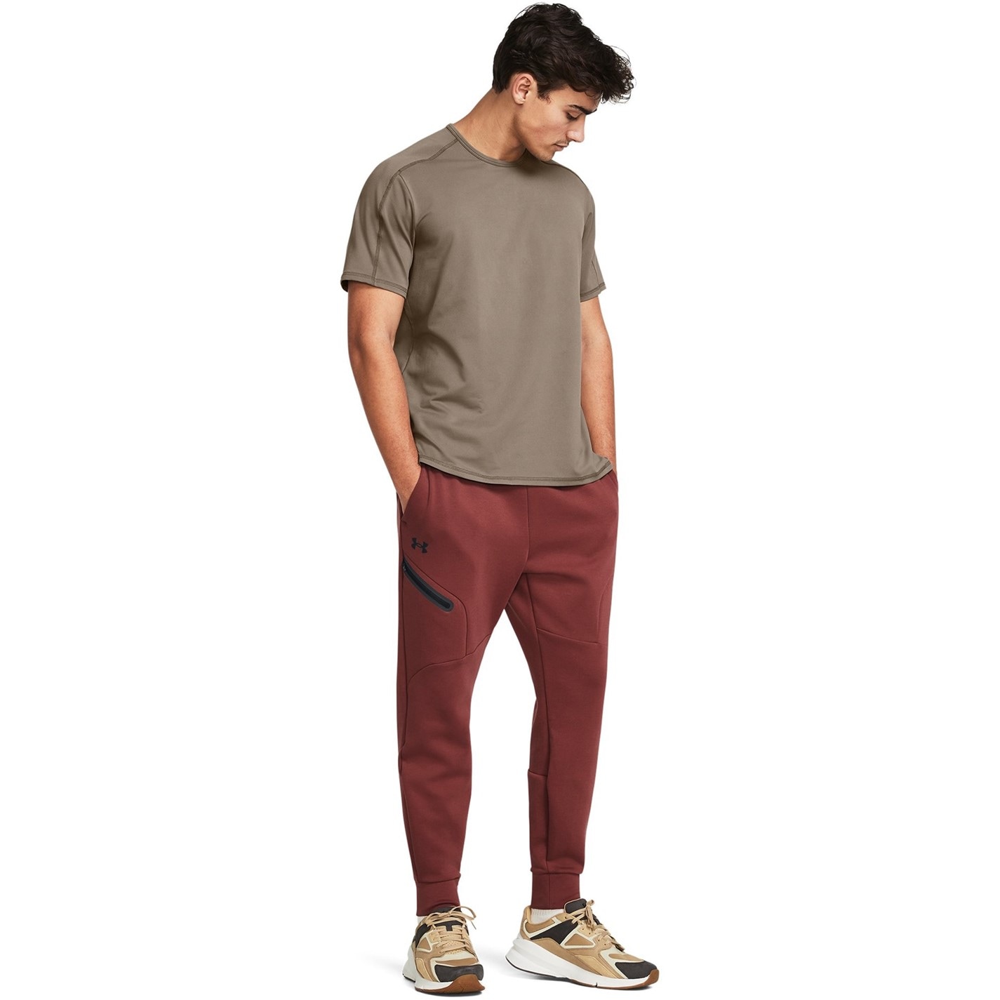 Tepláky Under Armour Red 5180129 Unstoppable Fleece Joggers Mens - 6