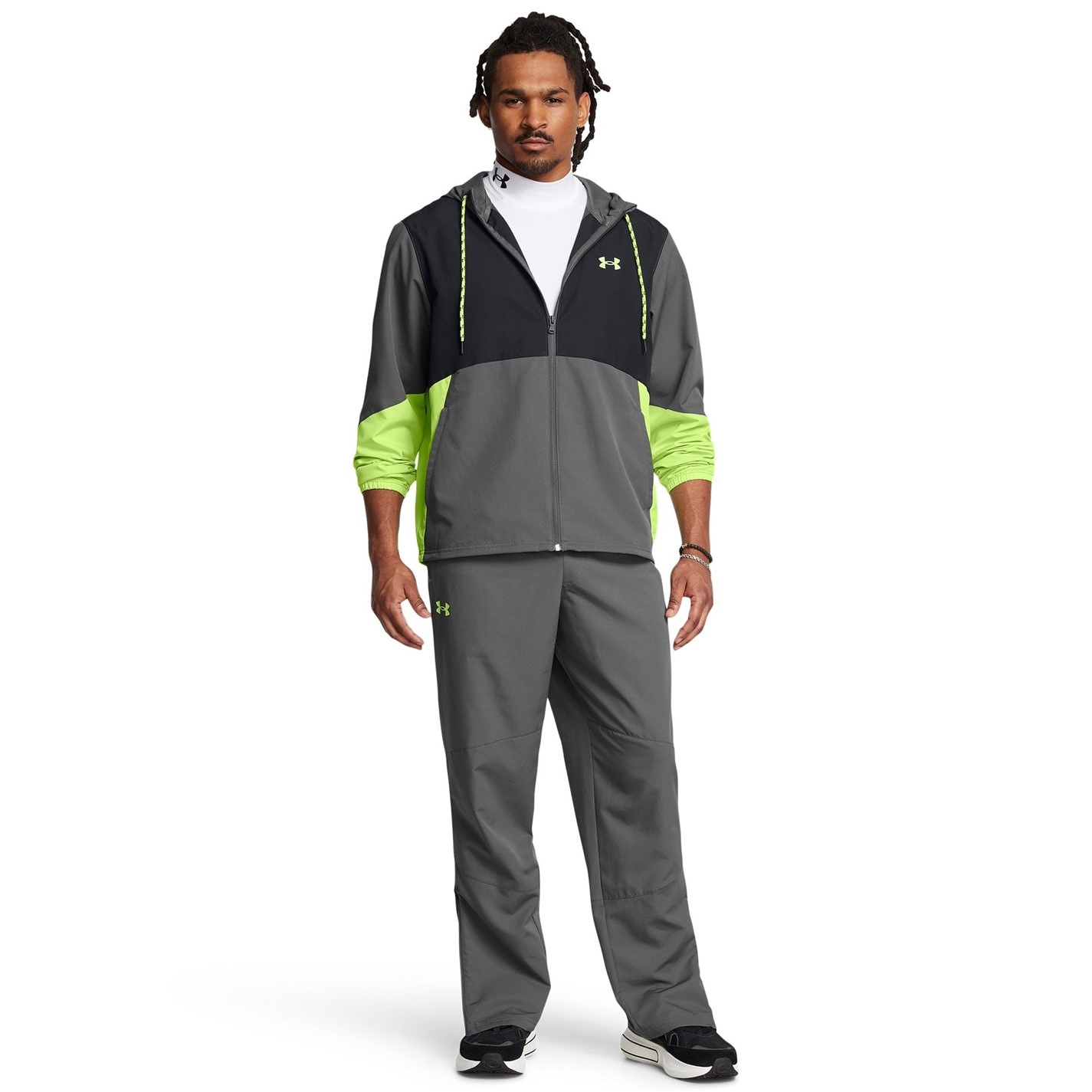 Tepláky Under Armour Grey 548186 Icon Legacy Windbreaker Pants - 7