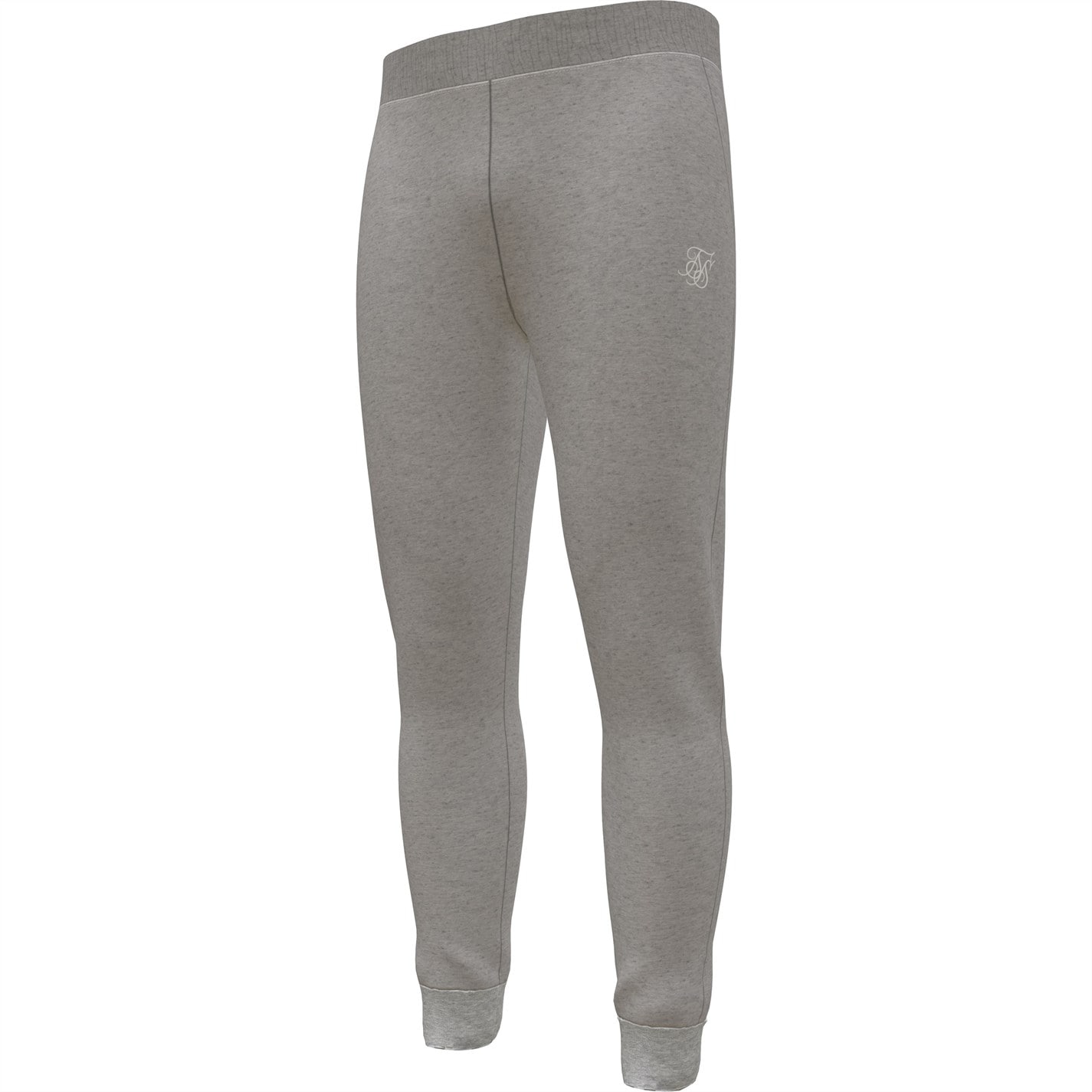 Tepláky SikSilk Grey Marl 899367 Men's Closed Hem Fleece Joggers - 3