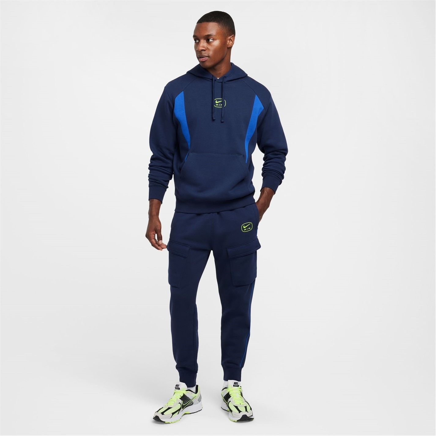 Tepláky Nike Navy 6833917 M NSW SW AIR CARGO PANT FLC BB - 6