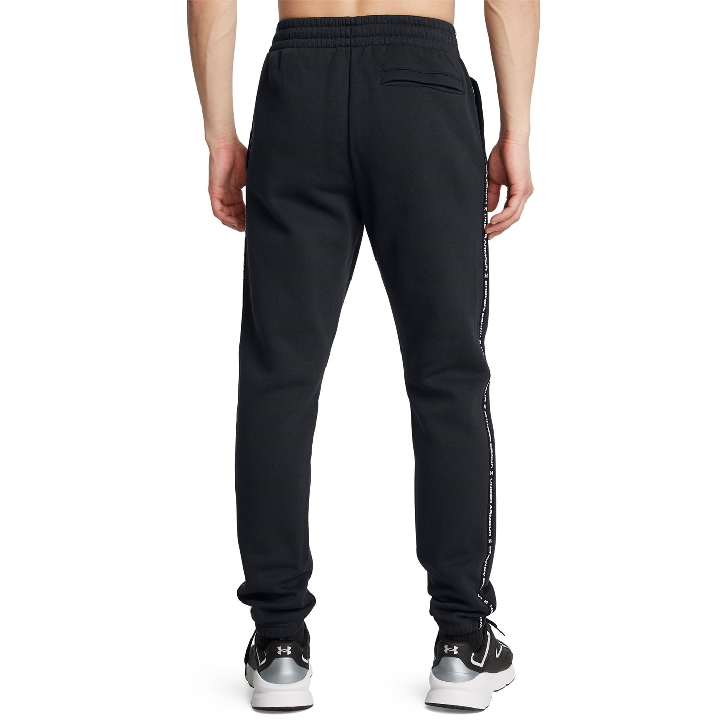 Tepláky Under Armour Black 2533263 Men's Icon Taping Closed Hem Fleece Joggers - 3