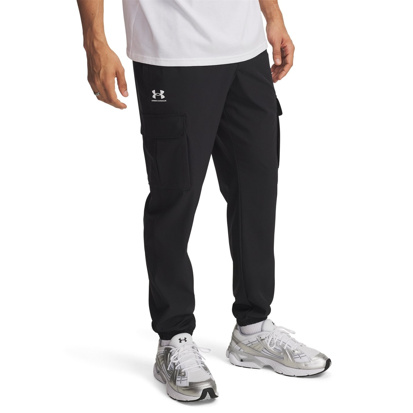 Tepláky Under Armour Black 9816423 Men's Vibe Closed Hem Fleece Joggers - 3