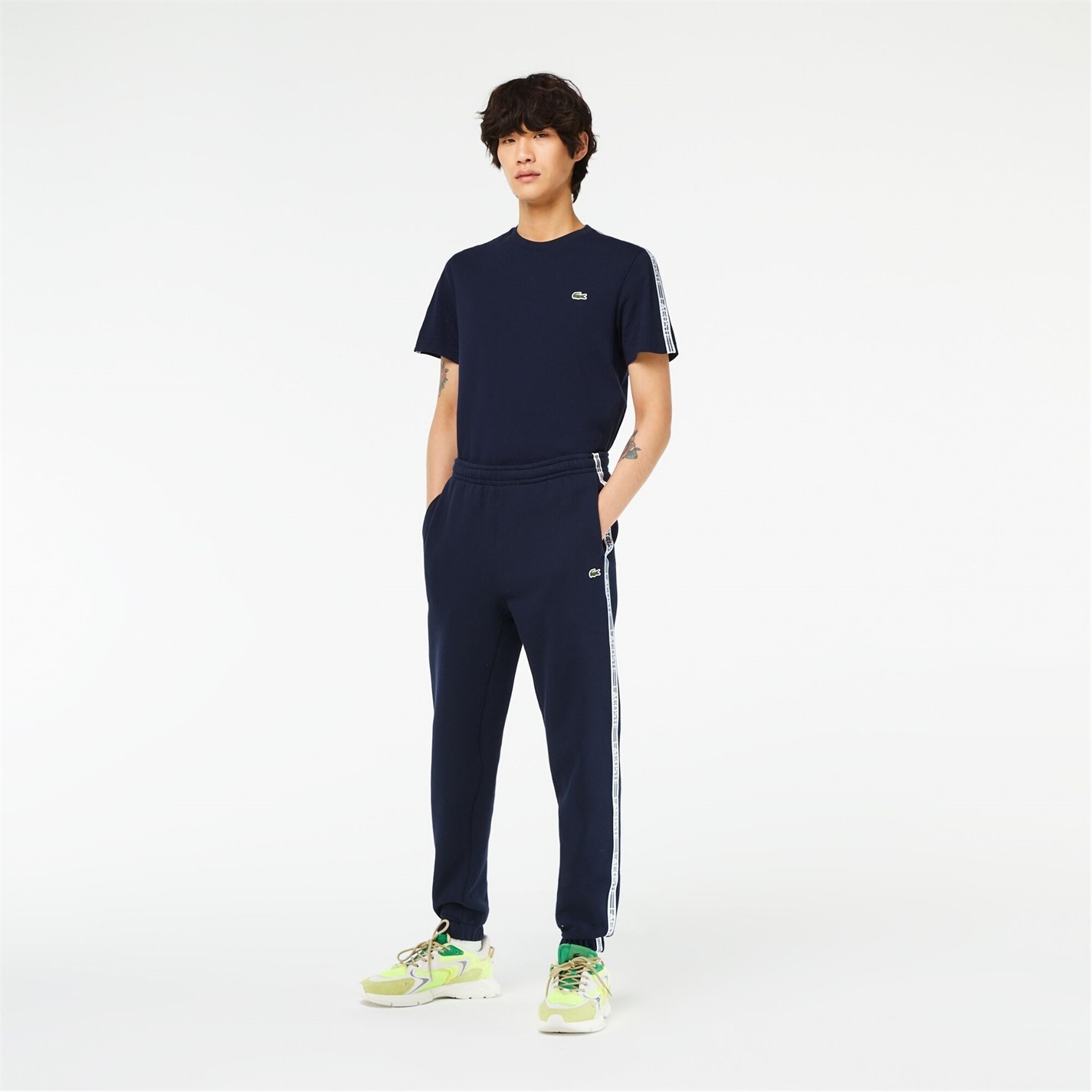 Tepláky Lacoste Navy Blue 2924996 Tape Joggers - 1