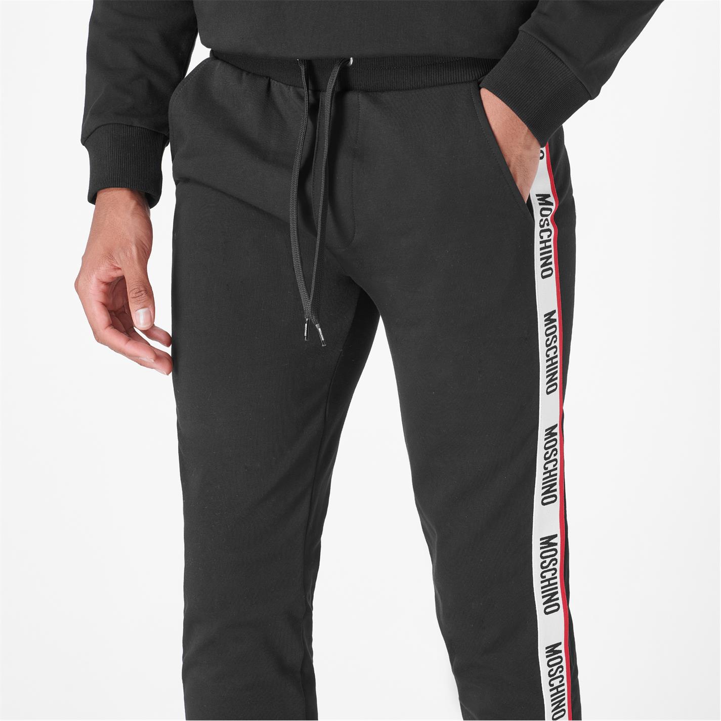 Kalhoty MOSCHINO Black 3197083 Logo Tape Jogging Bottoms - 5