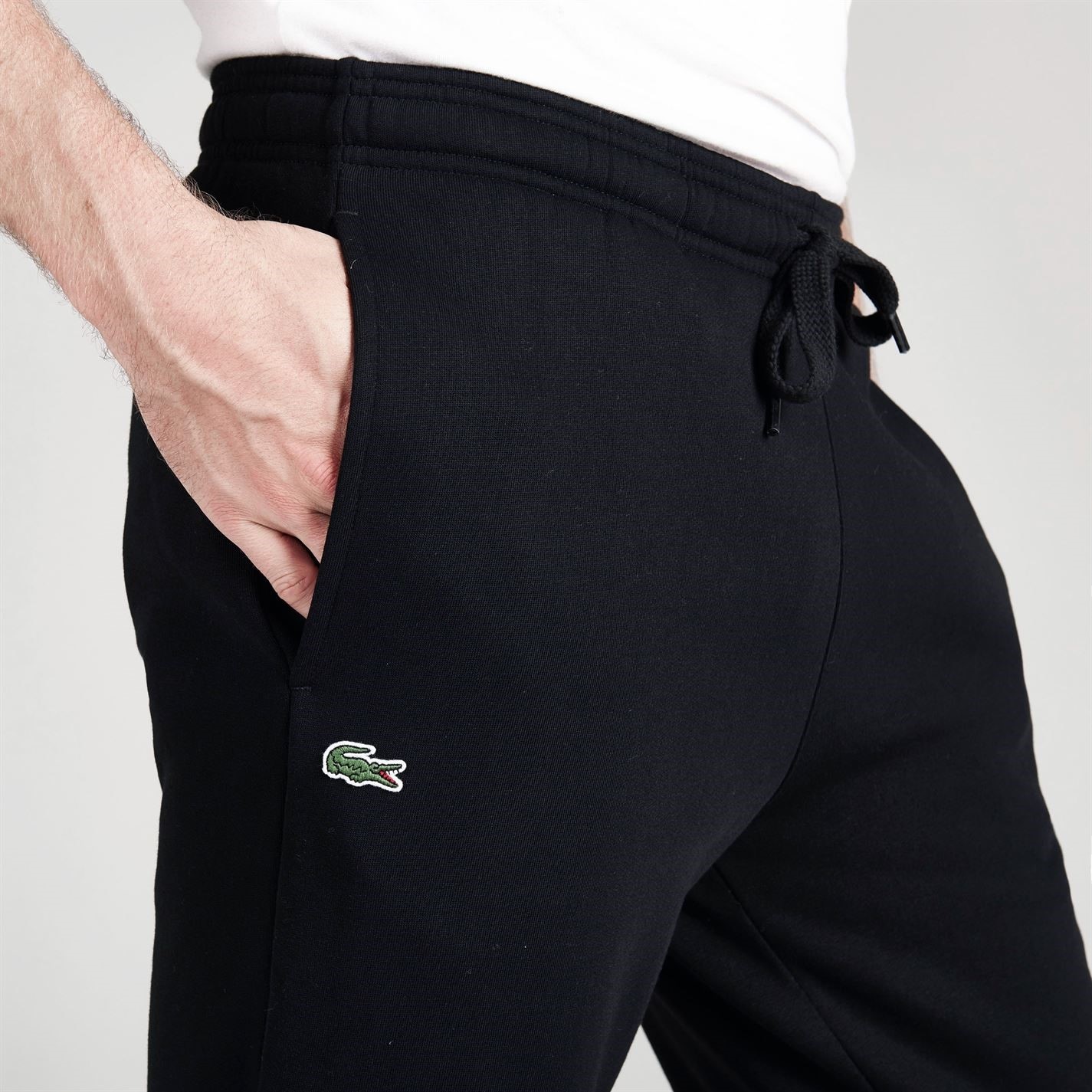 Tepláky Lacoste Black 031 6531466 Men's Basic Fleece Jogging Bottoms - 4