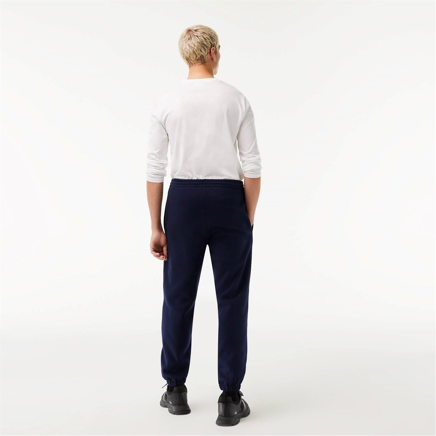 Kalhoty Lacoste Navy 166 4828954 Men's Basic Fleece Jogging Bottoms - 2