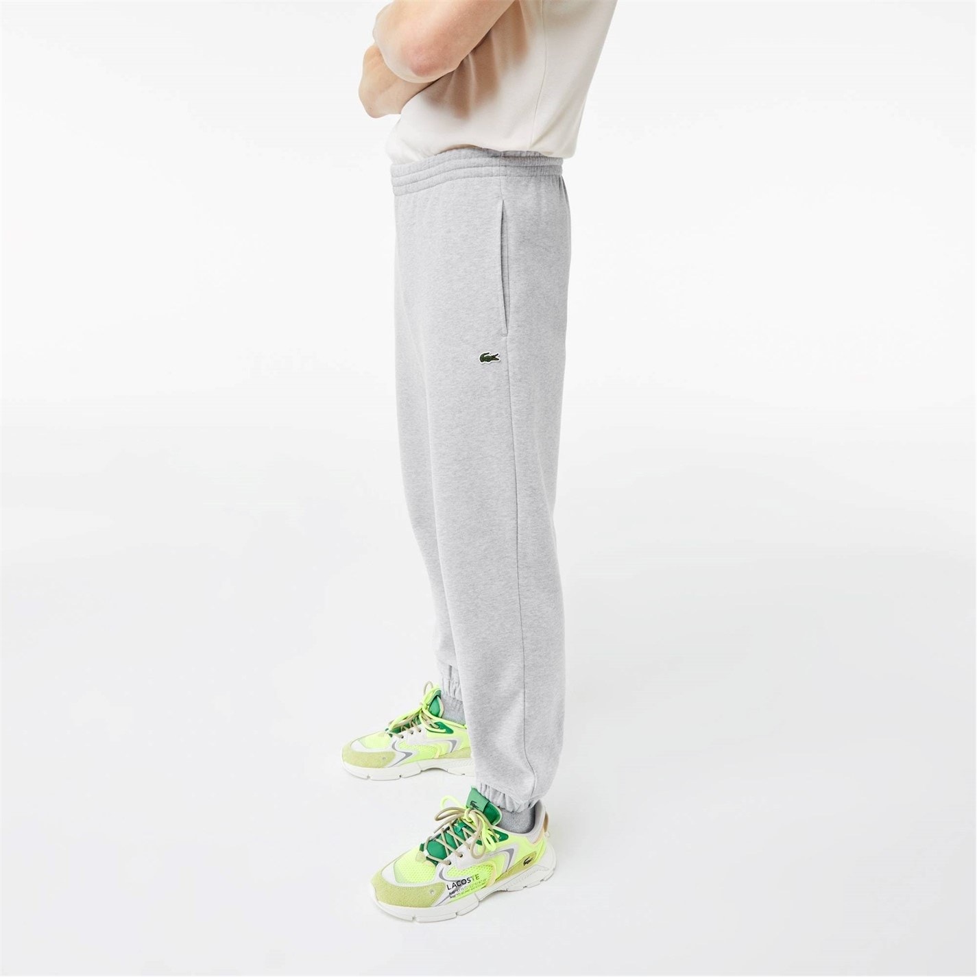 Tepláky Lacoste Light Grey CCA 7858997 Men's Basic Fleece Jogging Bottoms - 3