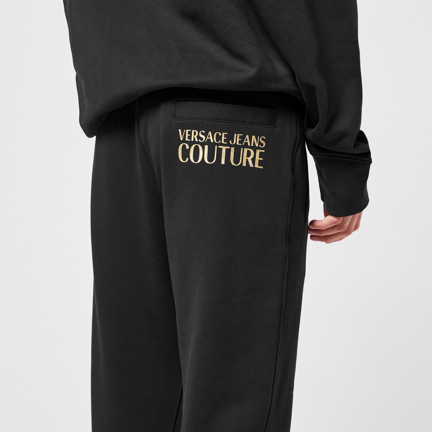 Kalhoty VERSACE JEANS COUTURE Black G89 5690650 Side Logo Jogging Bottoms - 3