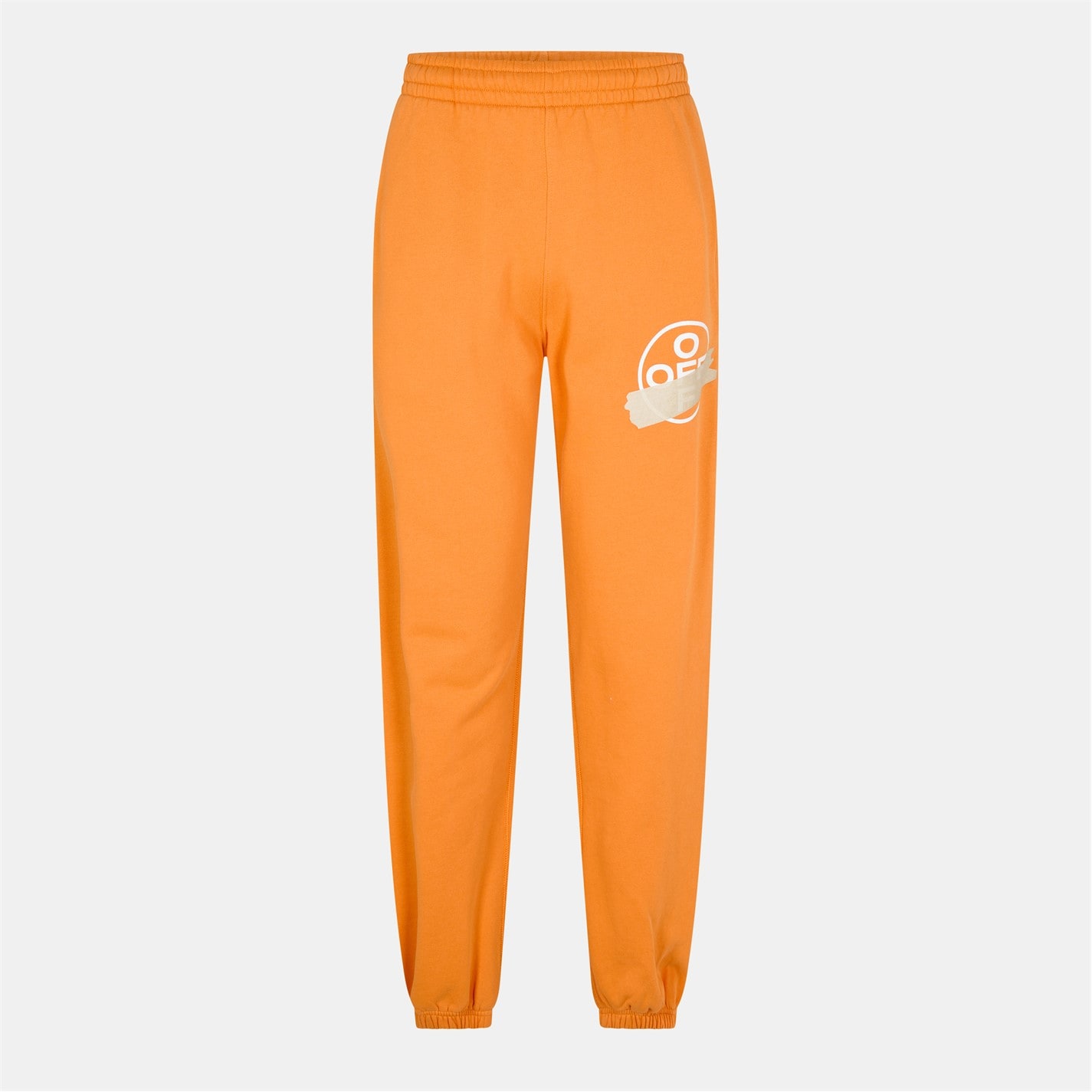Tepláky Off White Blue 3292995 Men's Autumn Winter Fleece Sweatpants Closed Hem Trousers - 1