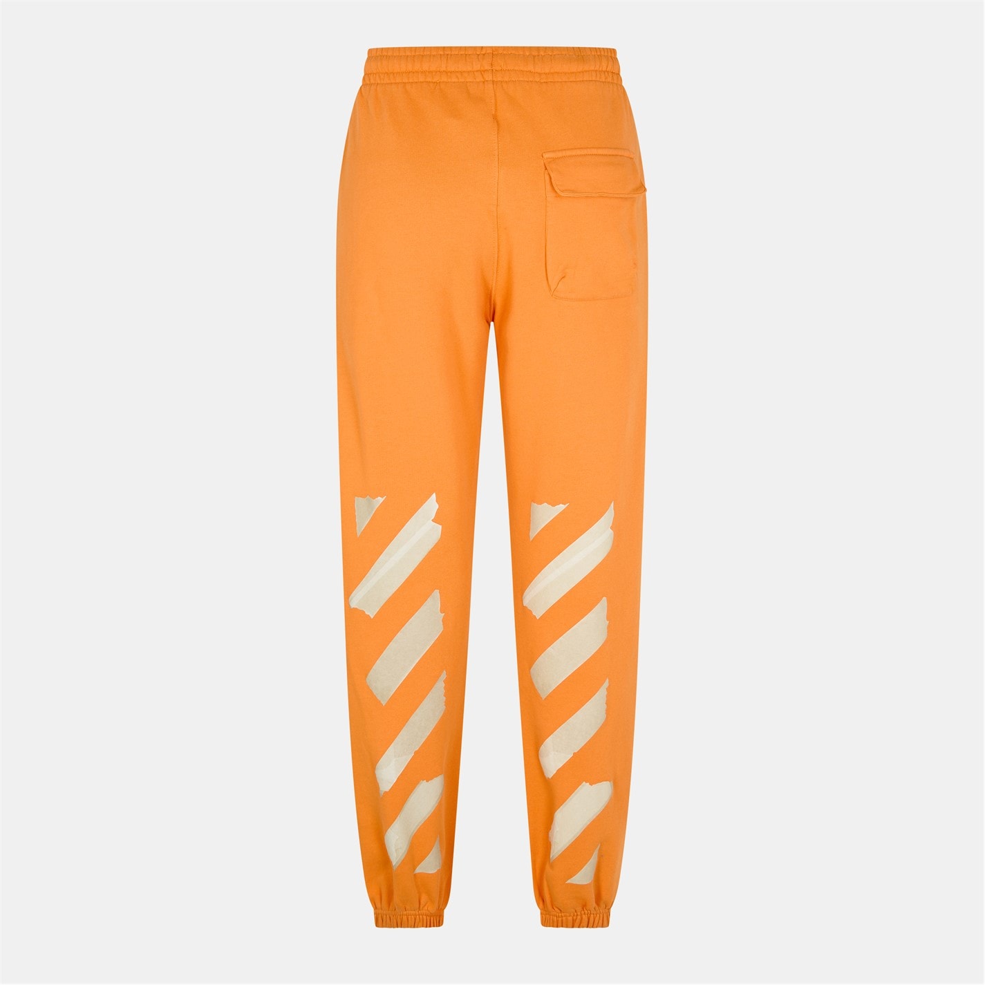 Tepláky Off White Blue 3292995 Men's Autumn Winter Fleece Sweatpants Closed Hem Trousers - 2