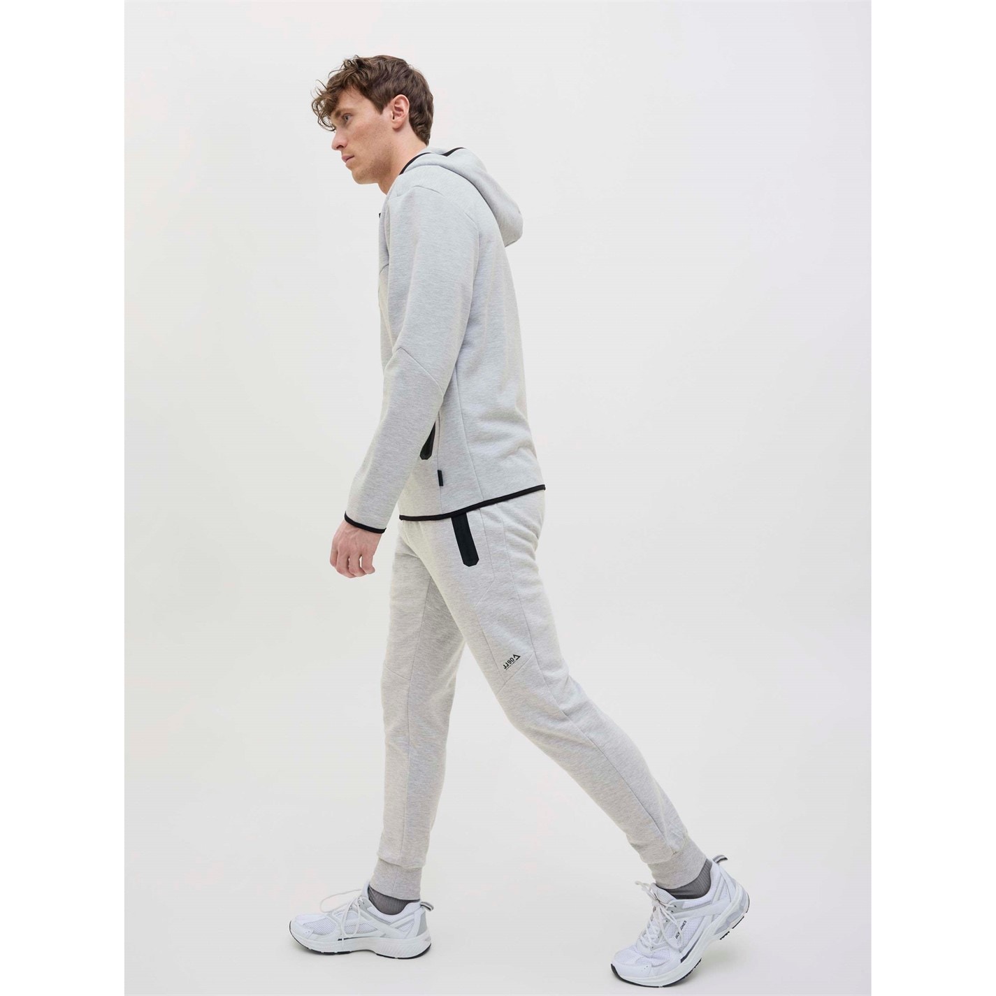 Tepláky Jack and Jones Lt Grey Melange 2255645 Will Fusion Joggers Mens - 7