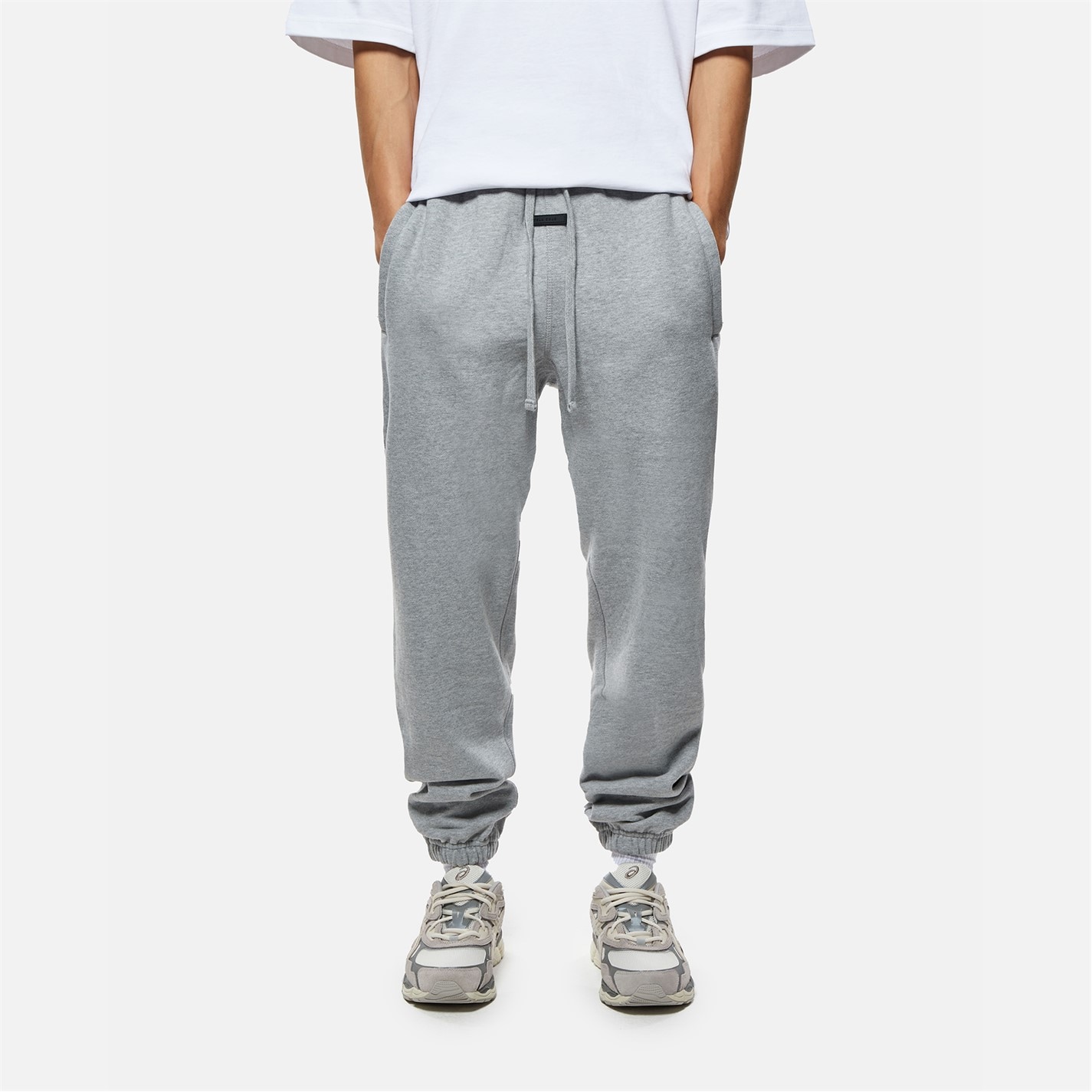 Tepláky TELA CRUZ Grey Marl 157376 Men's Studio Closed Hem Fleece Joggers - 1