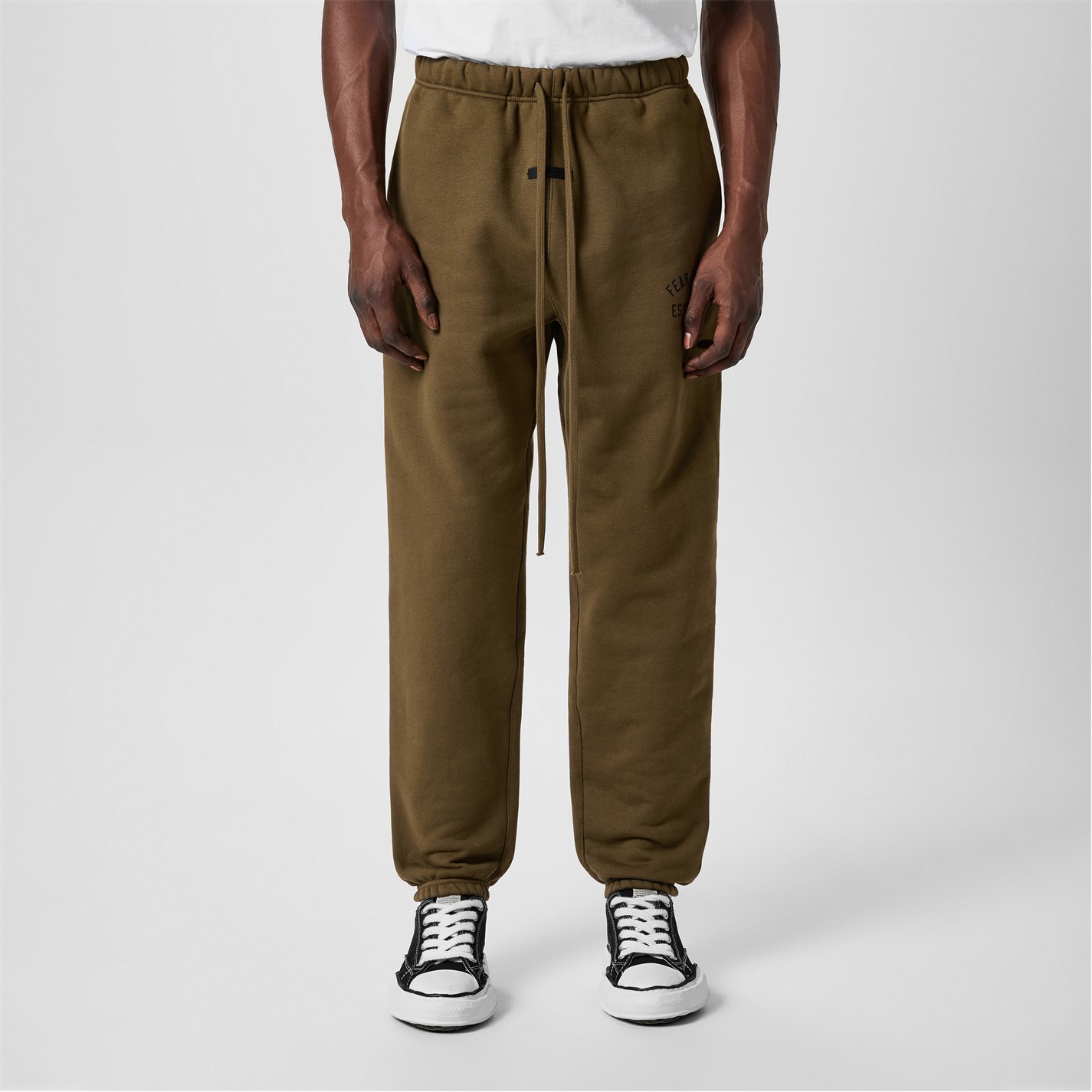 Tepláky FEAR OF GOD ESSENTIALS Olive 3473298 Fleece Essential Sweatpants - 3