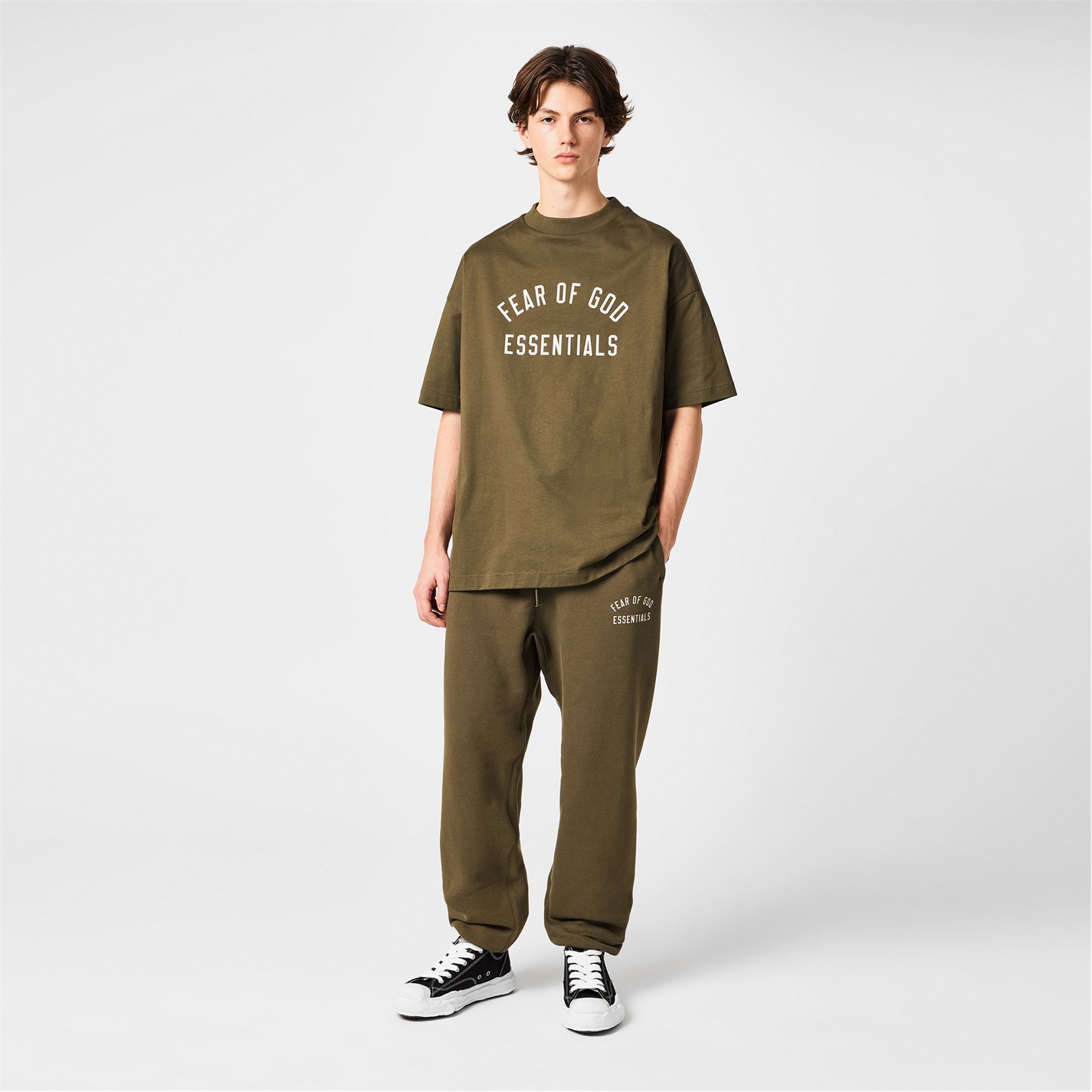 Tepláky FEAR OF GOD ESSENTIALS Military 2351890 Fleece Essential Sweatpants - 4