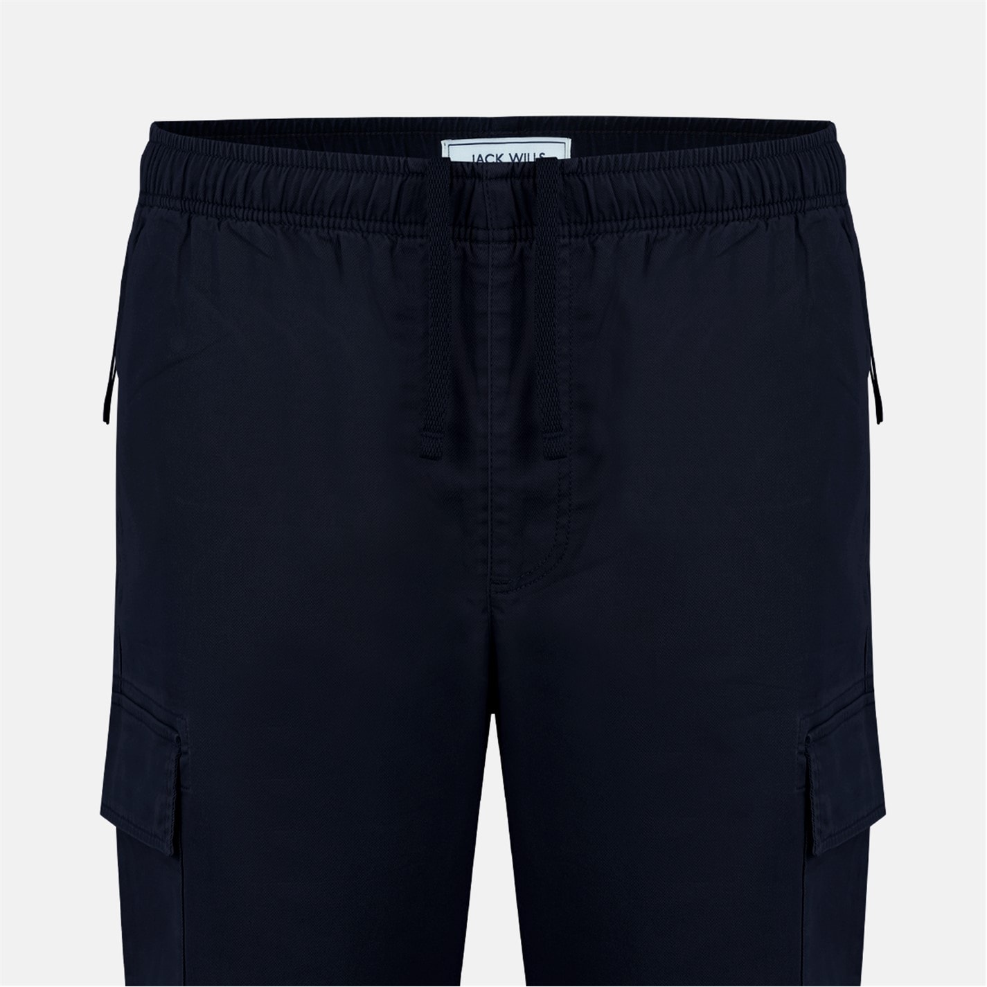 Tepláky Jack Wills Black 5203638 Men's Black Closed Hem Woven Tracksuit Joggers - 4