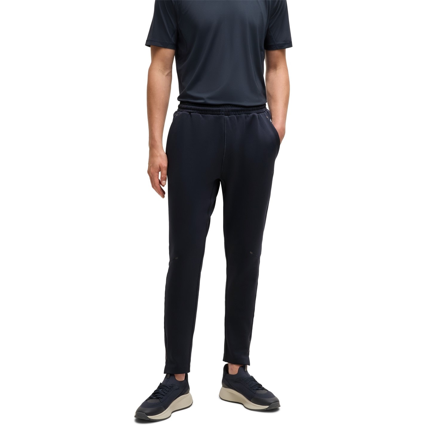 Tepláky Boss Dark Blue 402 424427 Men's Closed Hem Woven Tracksuit Joggers - 1