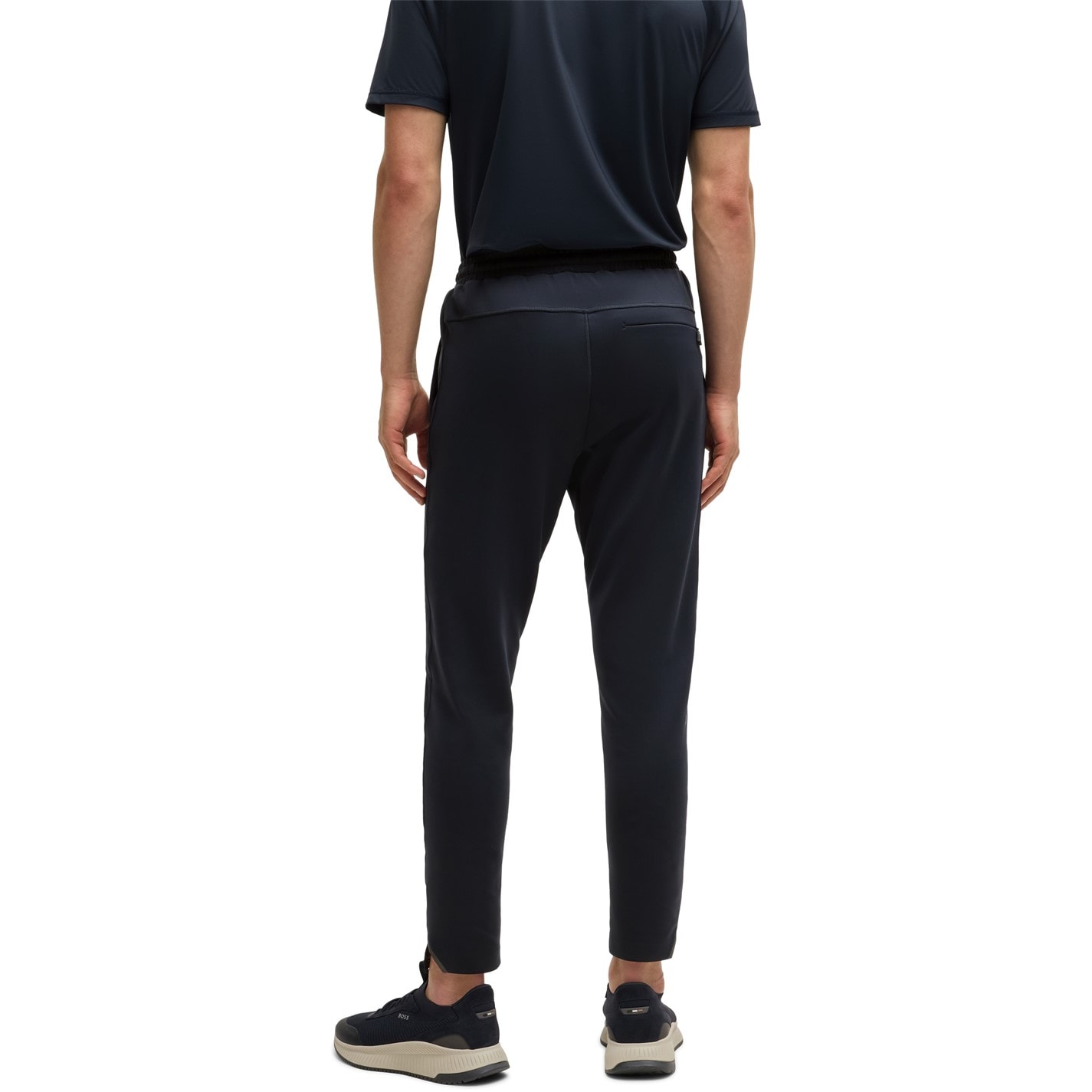 Tepláky Boss Dark Blue 402 424427 Men's Closed Hem Woven Tracksuit Joggers - 2