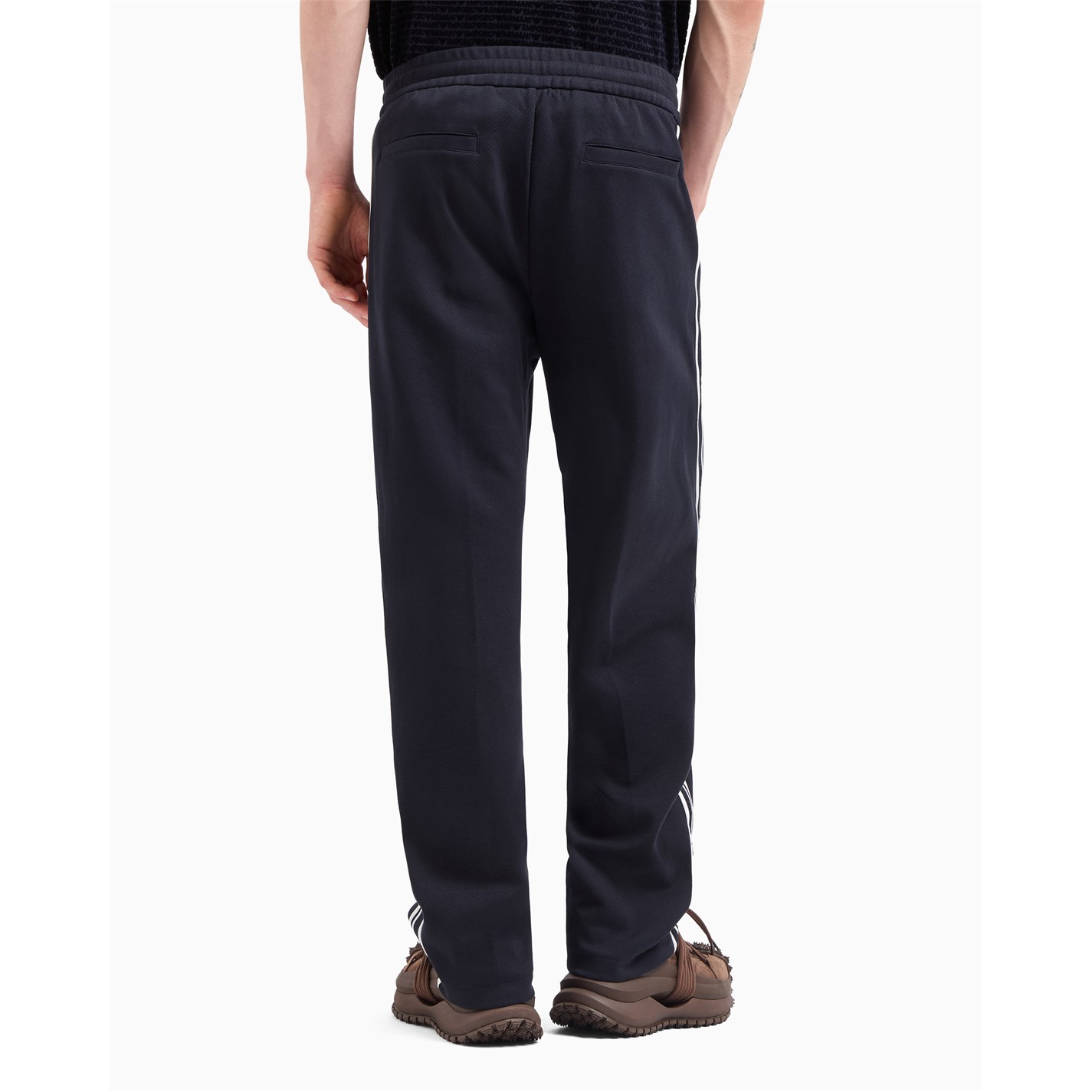 Tepláky EMPORIO ARMANI Navy 0920 2655616 Men's Open Cuff Woven Relaxed Fit Joggers - 2