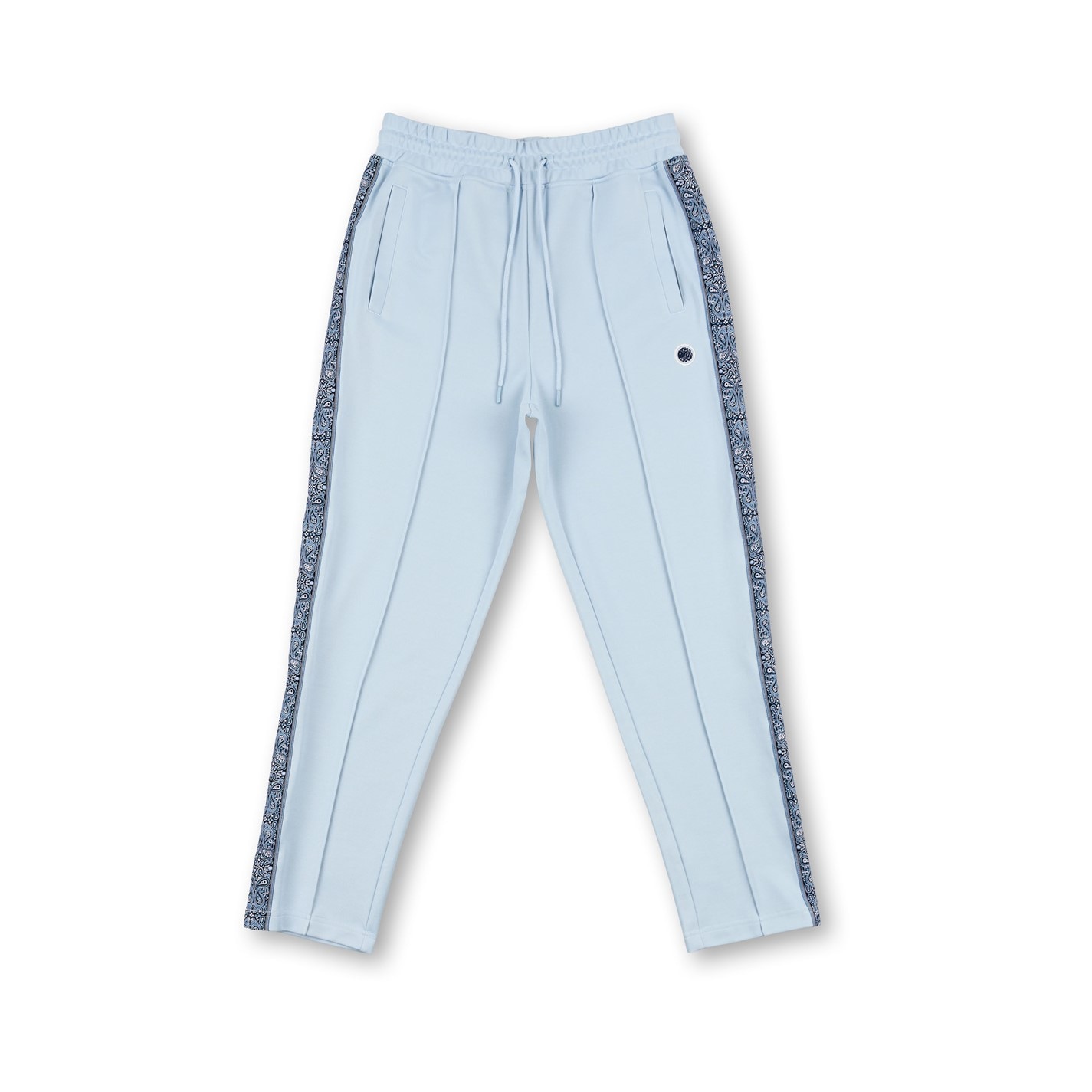 Tepláky Pretty Green Light Blue 7431232 Men's Eclipse Paisley Open Hem Woven Joggers - 1