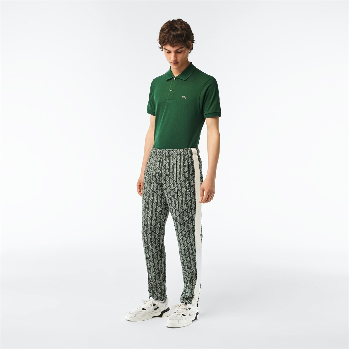 Tepláky Lacoste Green 1023835 Men's Open Hem Woven Joggers - 1