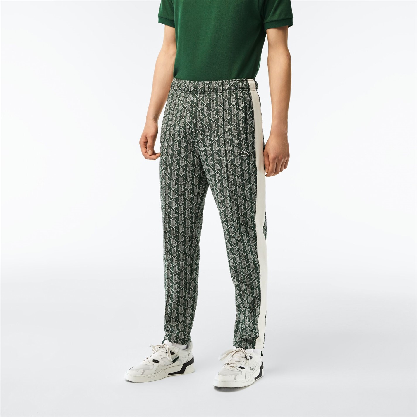 Tepláky Lacoste Green 1023835 Men's Open Hem Woven Joggers - 2