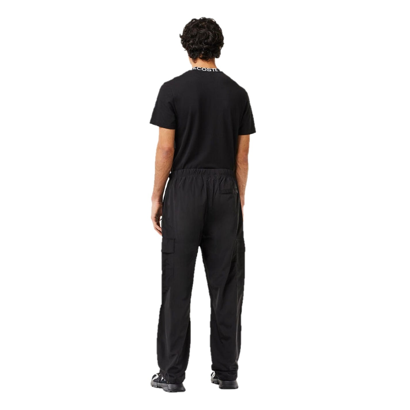 Tepláky Lacoste Black 7483708 Men's Open Cuff Woven Relaxed Fit Joggers - 2