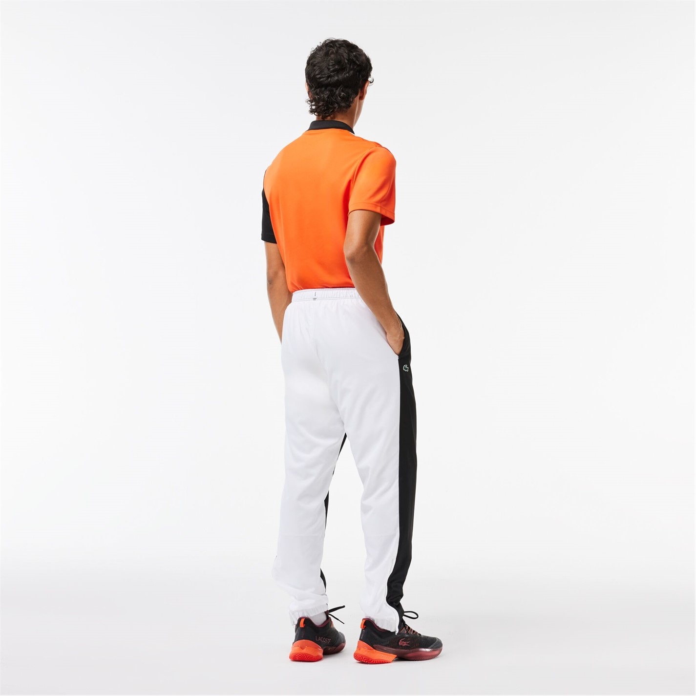 Tepláky Lacoste Black 6704906 Men's Closed Hem Woven Tracksuit Joggers - 4