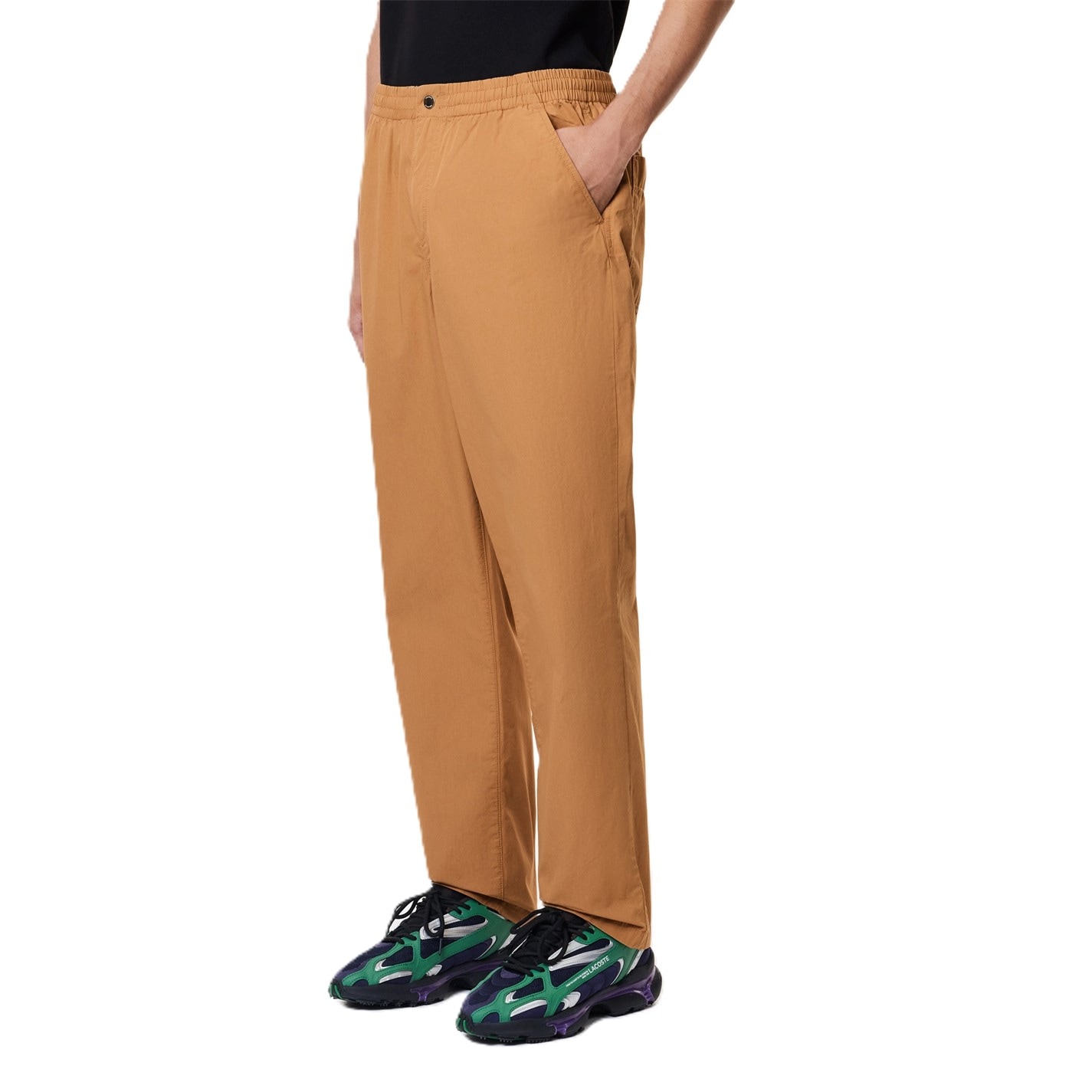 Tepláky Lacoste Sand 4482677 Men's Relaxed Woven Relaxed Fit Open Hem Woven Tracksuit Joggers - 1