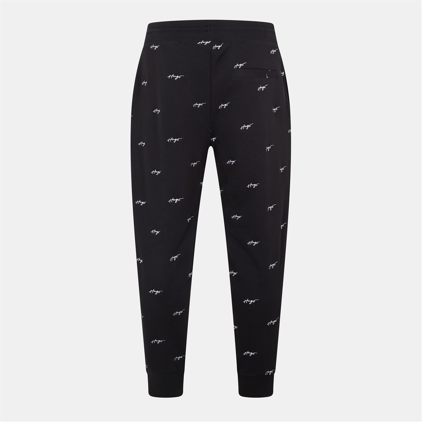 Tepláky Hugo Black 6689888 Men's Duritiba Black Closed Hem Woven Tracksuit Joggers - 2