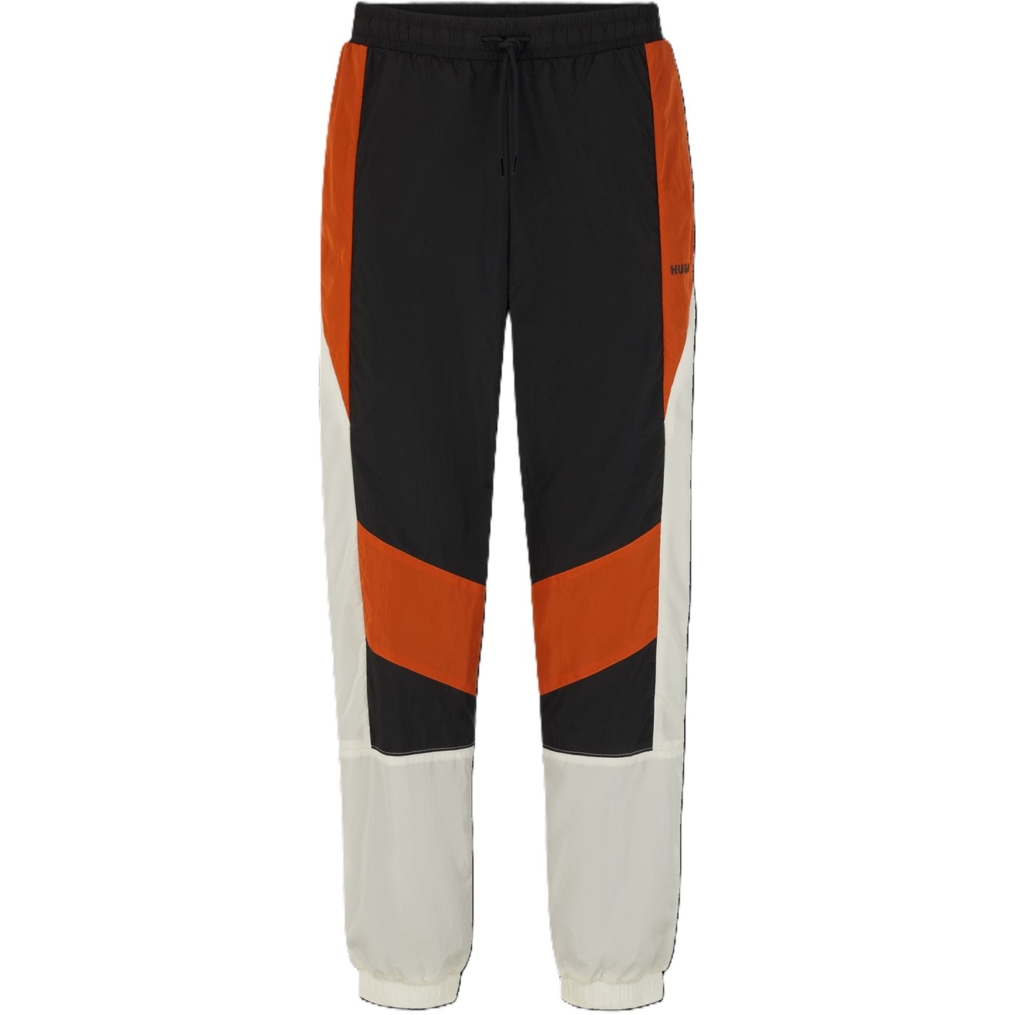 Tepláky Hugo Black 7465799 Men's Delem Black Closed Hem Woven Tracksuit Joggers - 1