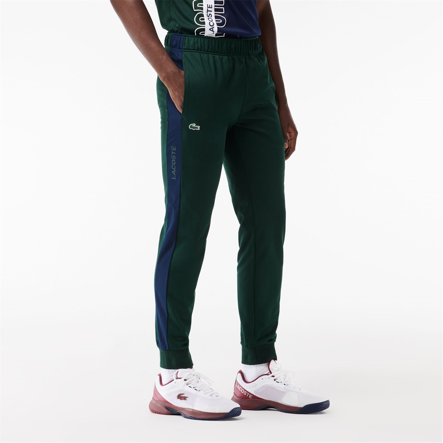 Tepláky Lacoste Sinople 7782246 Men's Closed Hem Woven Tracksuit Joggers - 3