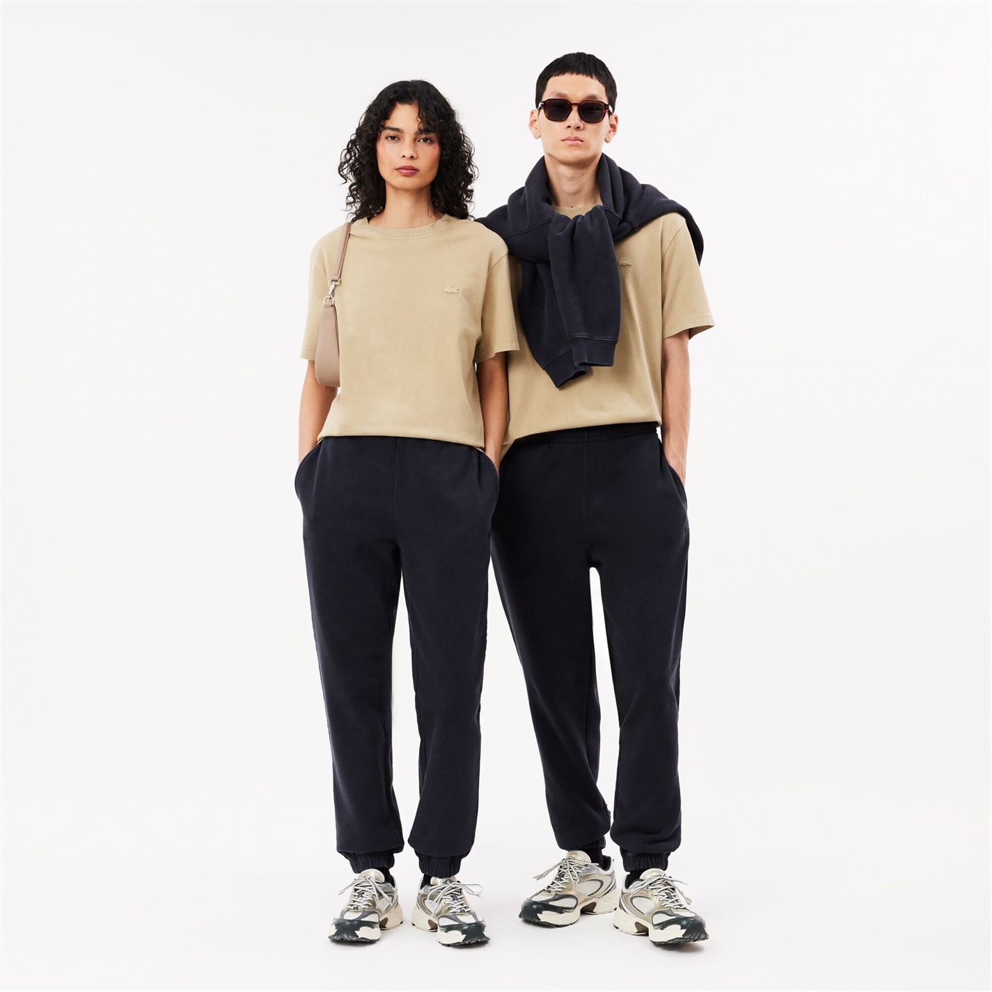 Tepláky Lacoste Black 752732 Men's Closed Hem Woven Tracksuit Joggers - 2