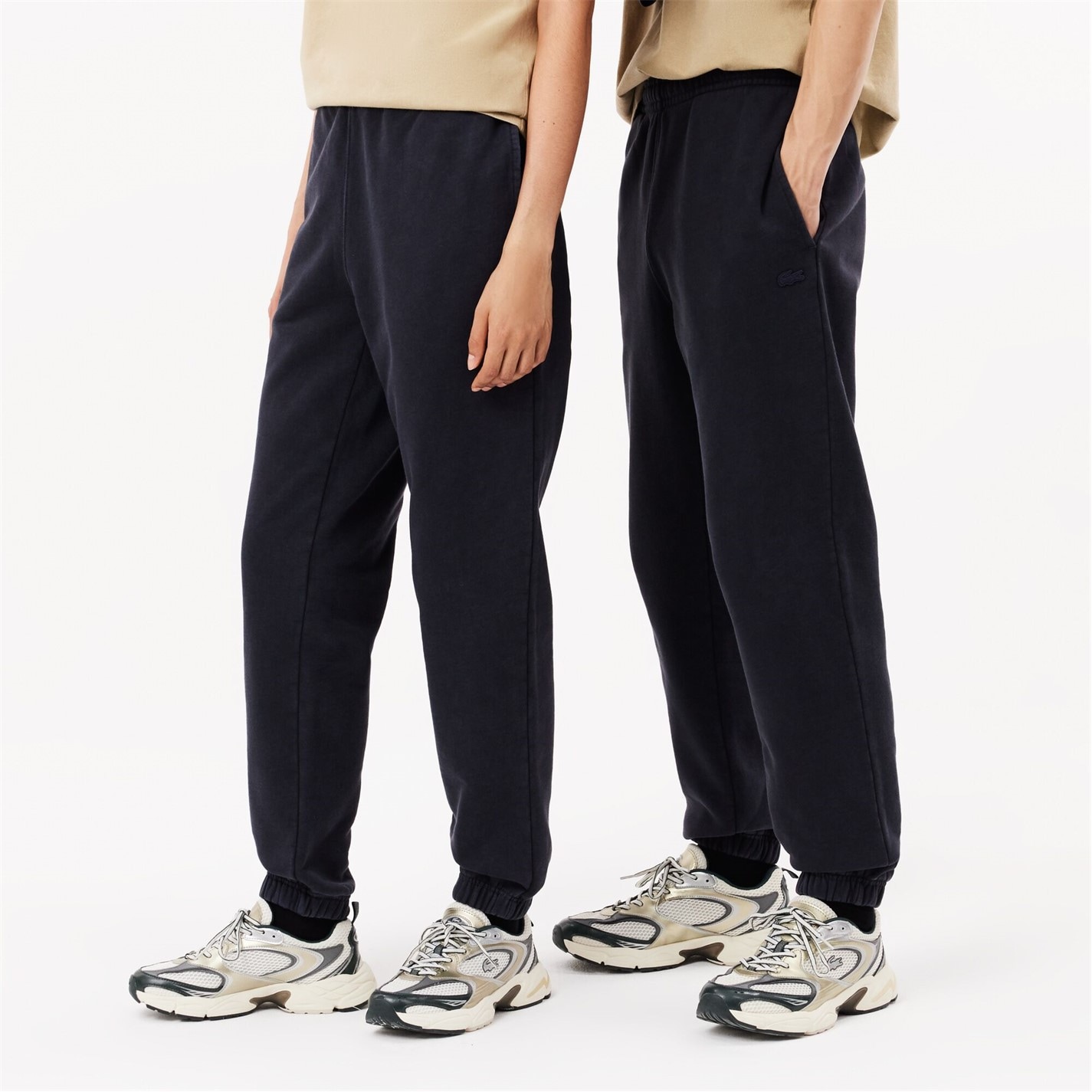 Tepláky Lacoste Black 752732 Men's Closed Hem Woven Tracksuit Joggers - 3
