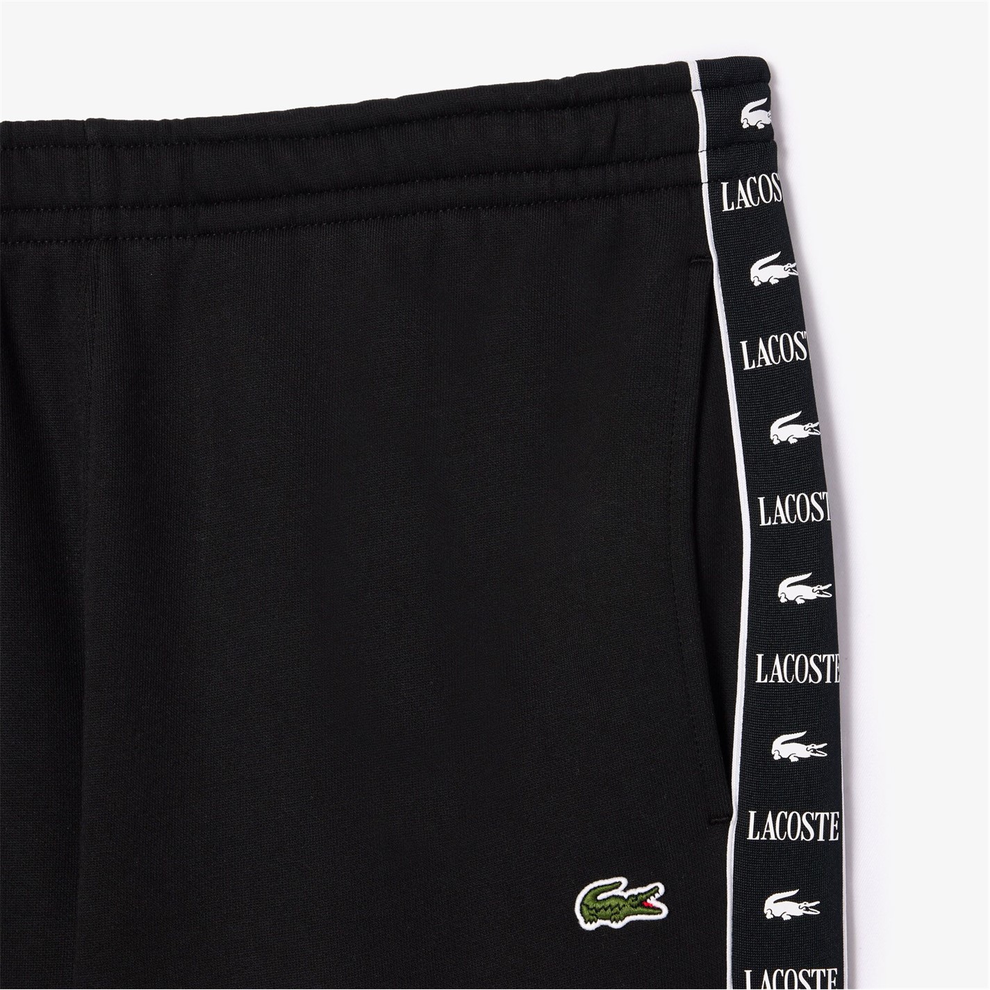 Tepláky Lacoste Black 7624343 Men's Closed Hem Woven Tracksuit Joggers - 4