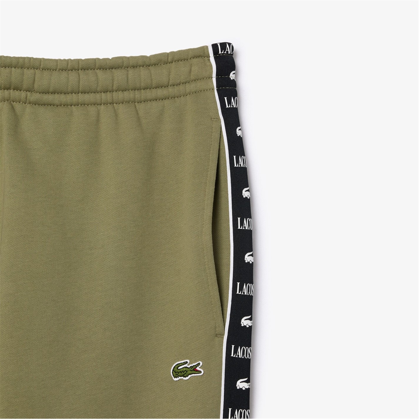 Tepláky Lacoste Khaki 9234183 Men's Closed Hem Woven Tracksuit Joggers - 2
