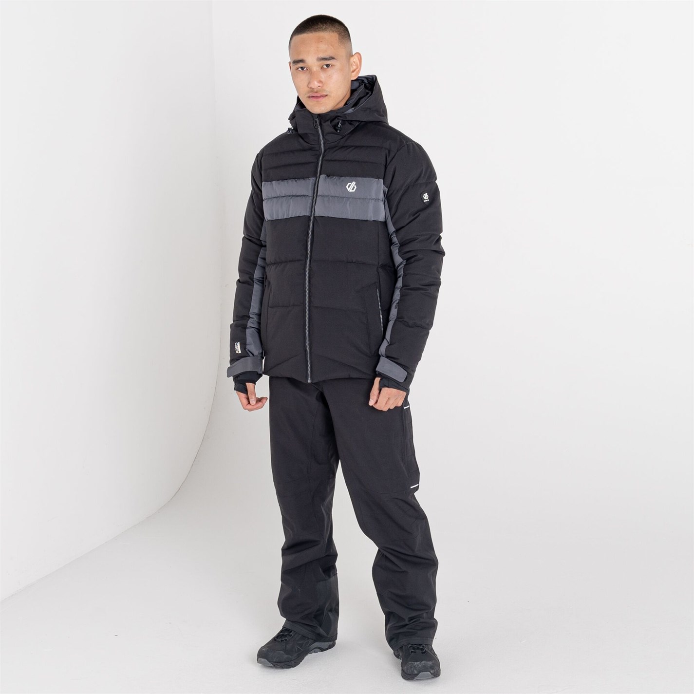 Bunda Dare 2b Black 4097792 Men's Denote Waterproof Recycled Long Sleeve Ski Jacket - 16