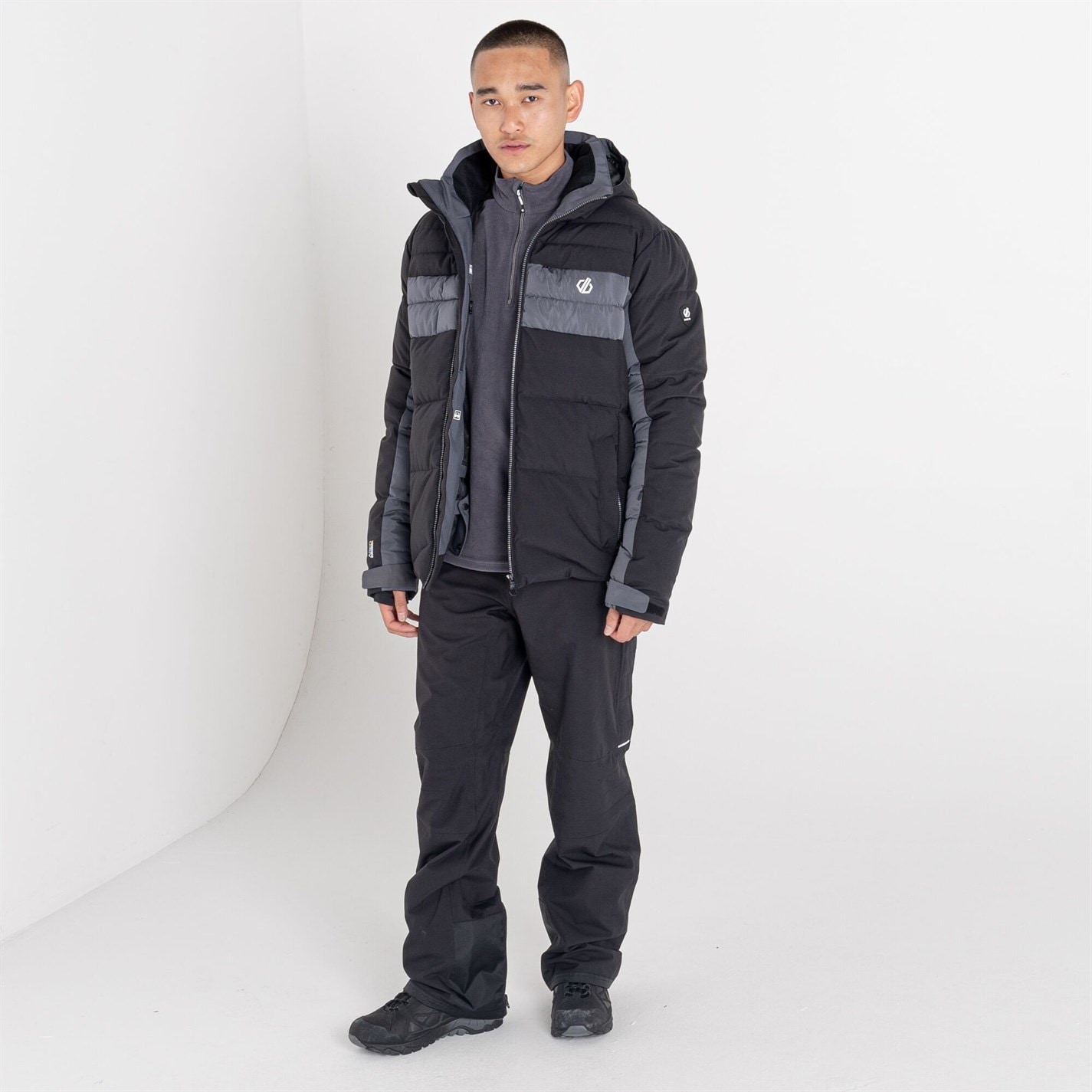 Bunda Dare 2b Black 4097792 Men's Denote Waterproof Recycled Long Sleeve Ski Jacket - 3