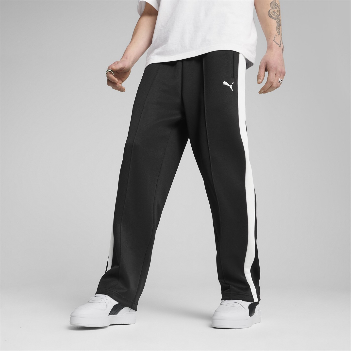 Tepláky Puma Puma Black 298860 Men's Always On Relaxed Straight Open Hem Woven Tracksuit Joggers - 2