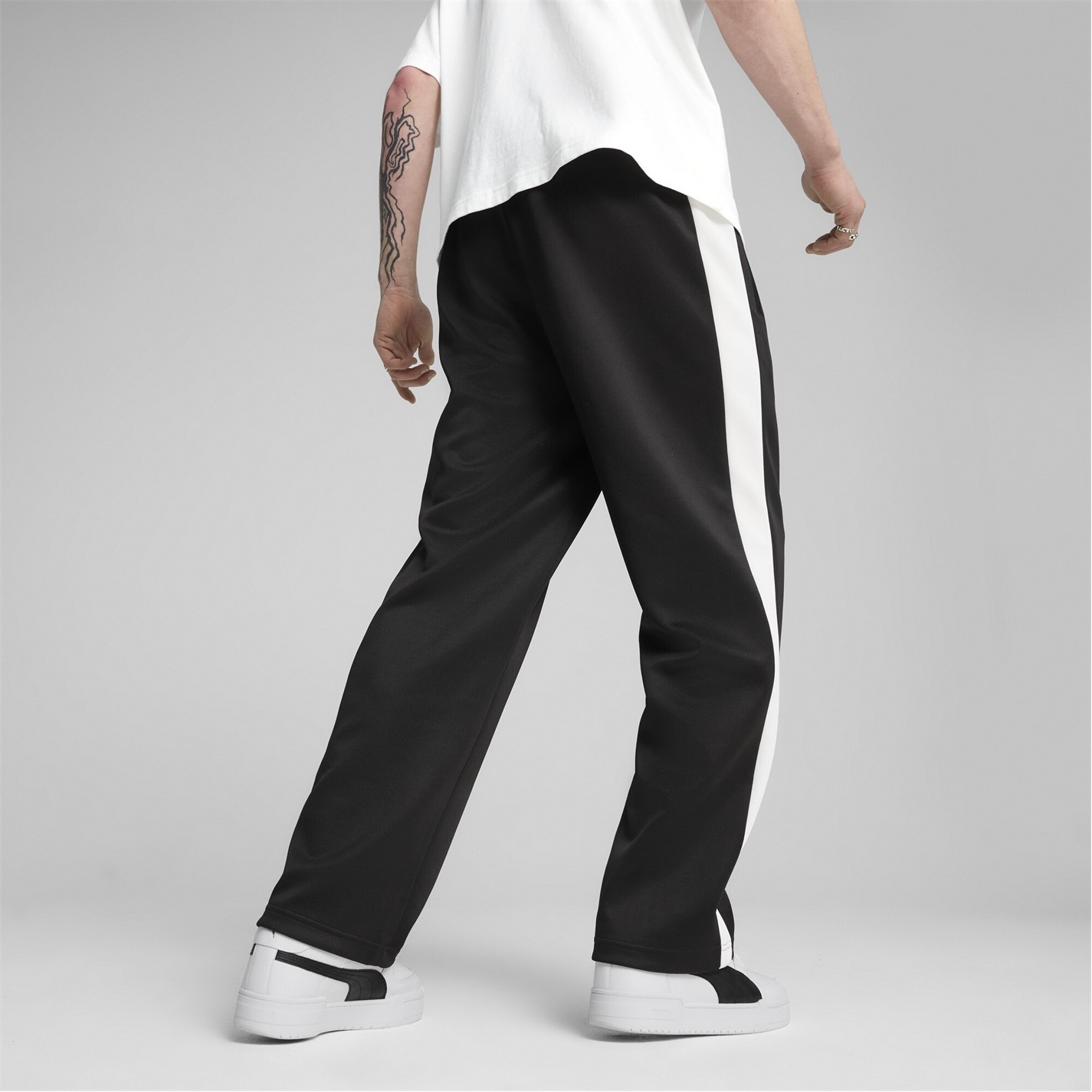 Tepláky Puma Puma Black 298860 Men's Always On Relaxed Straight Open Hem Woven Tracksuit Joggers - 5