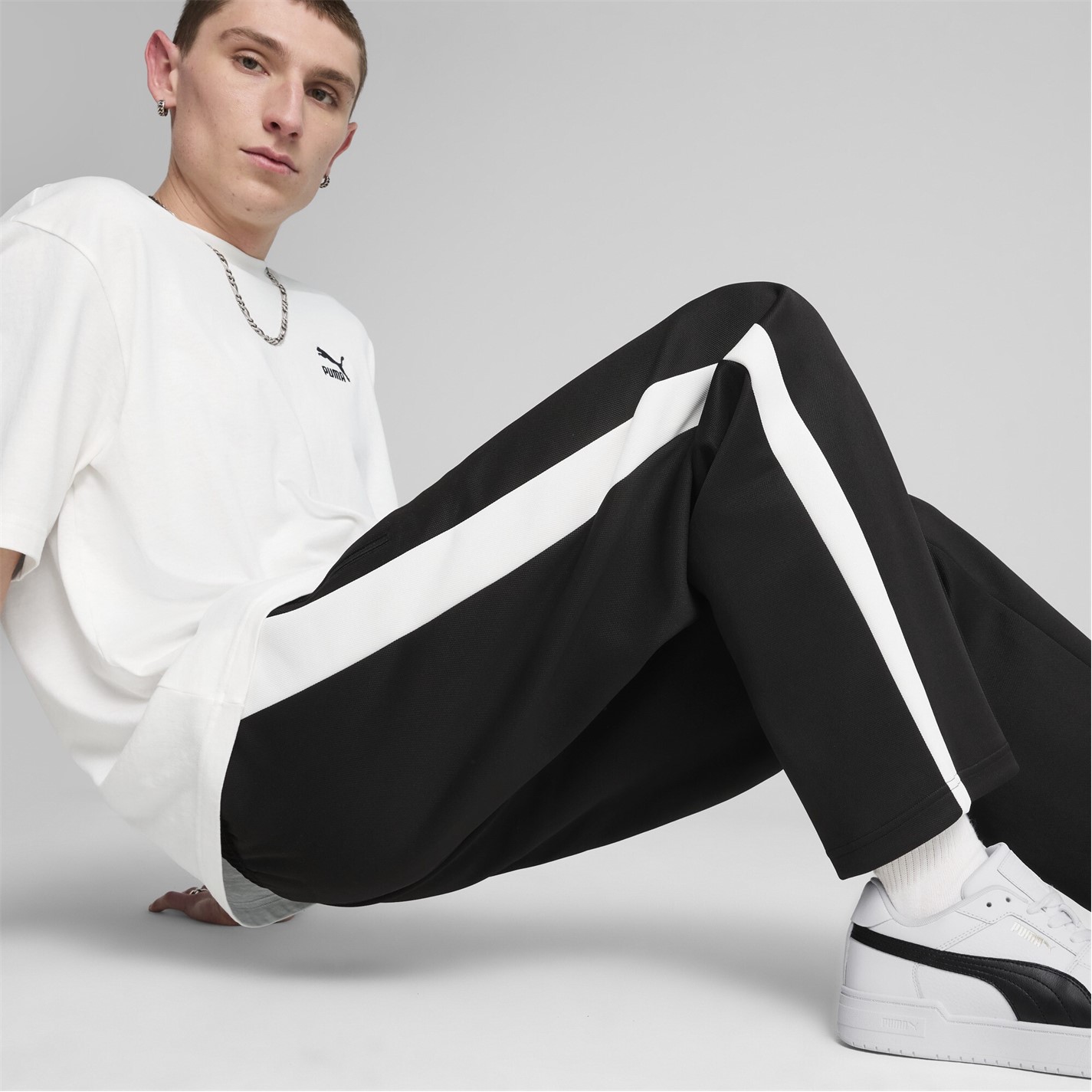 Tepláky Puma Puma Black 298860 Men's Always On Relaxed Straight Open Hem Woven Tracksuit Joggers - 6